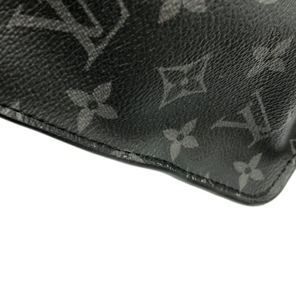 Louis Vuitton Black Silver Coated Canvas Handbag (Pre-Owned)