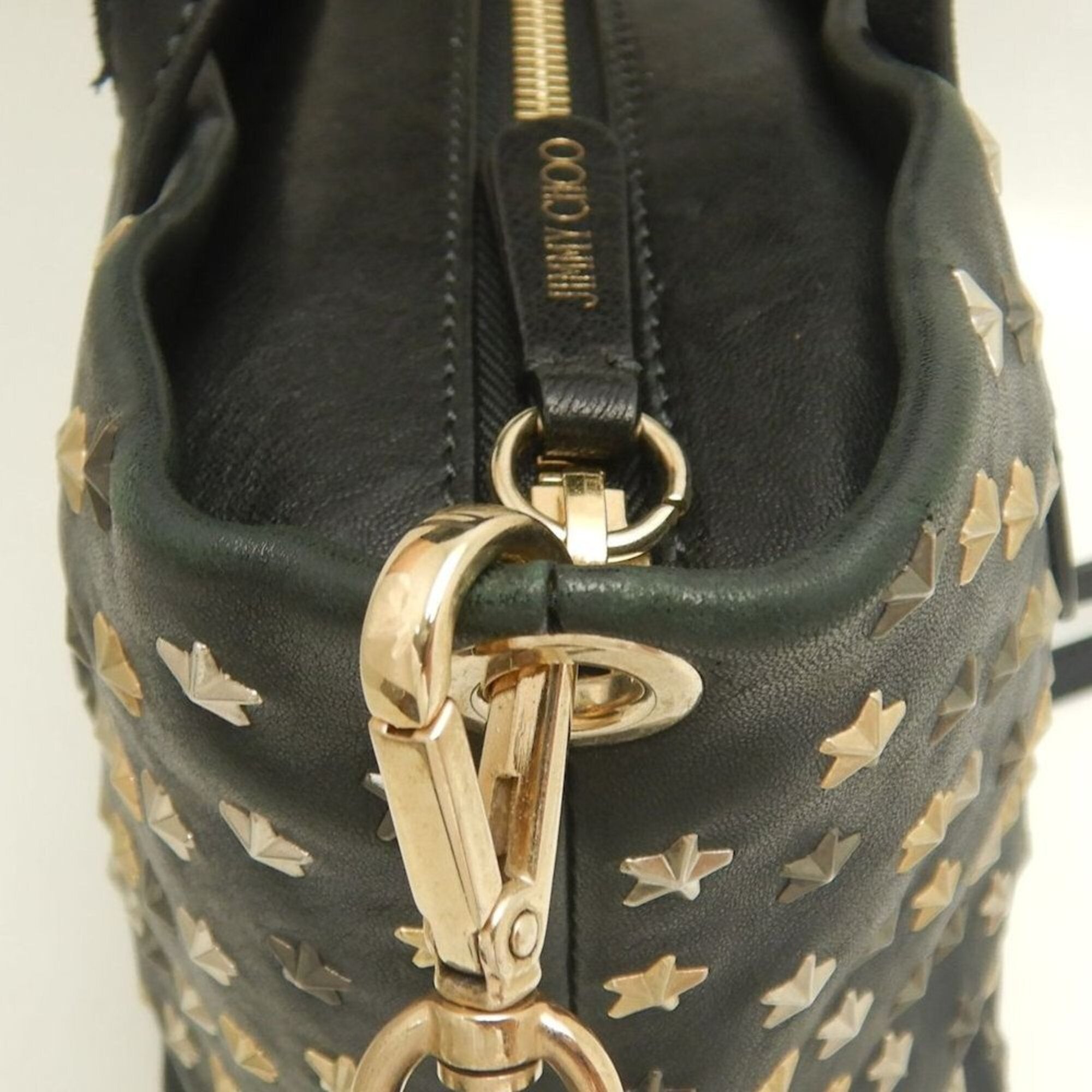 Jimmy Choo Black Leather Handbag (Pre-Owned)
