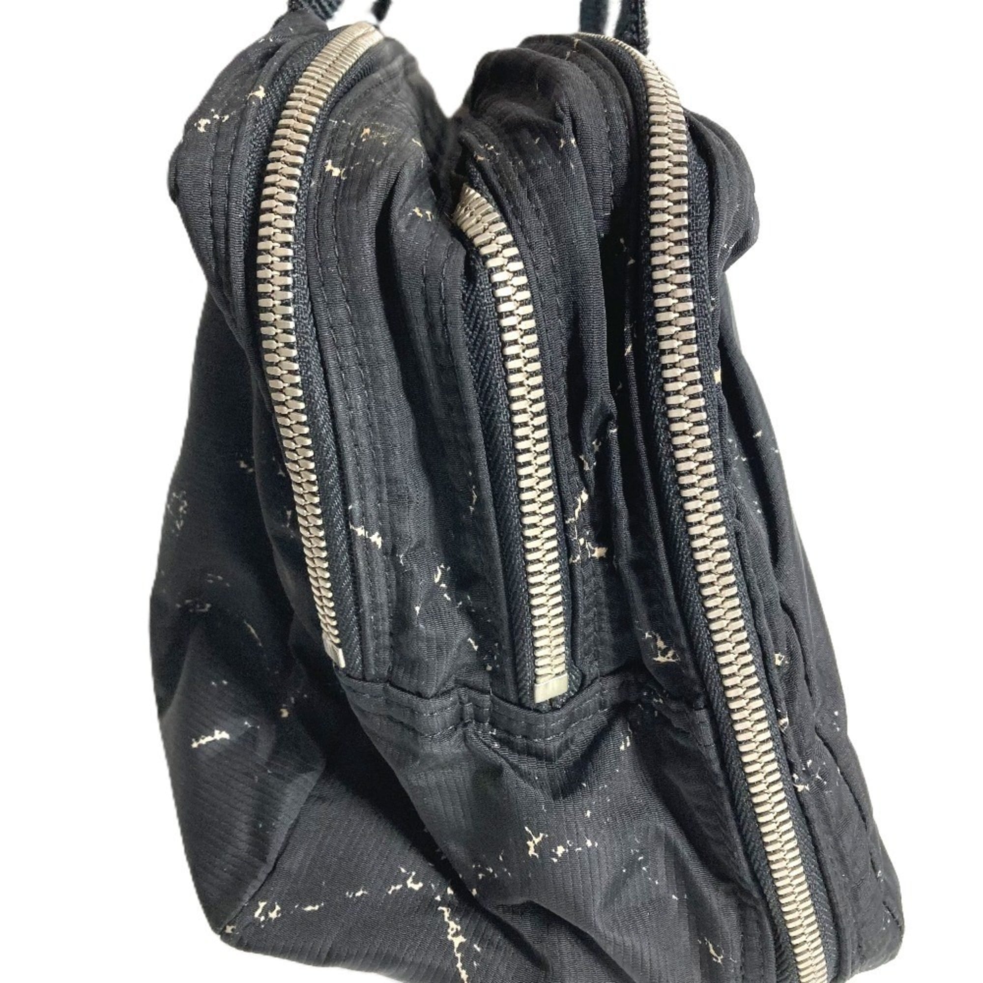 Chanel Travel Line Black Nylon Handbag (Pre-Owned)