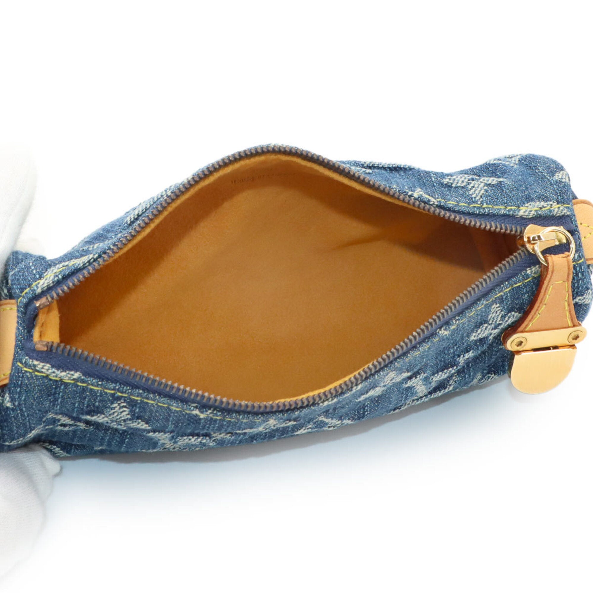 Louis Vuitton Monogram Monogram Denim Handbag Pouch (Pre-Owned)