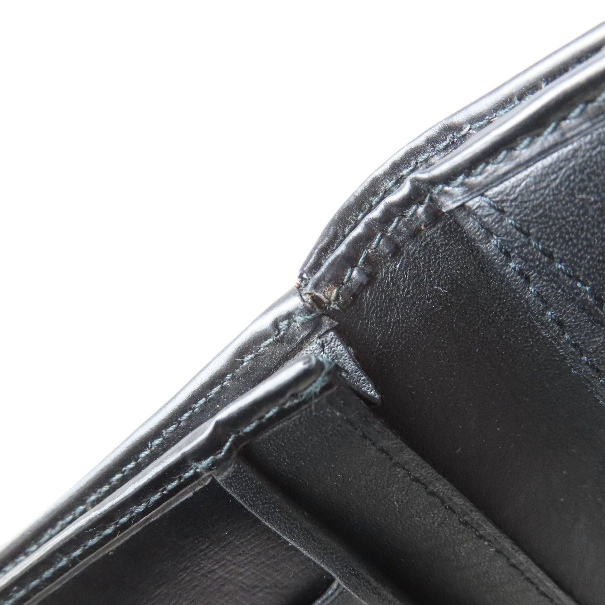 Loewe Black Leather Long Wallet (Bi-Fold) (Pre-Owned)
