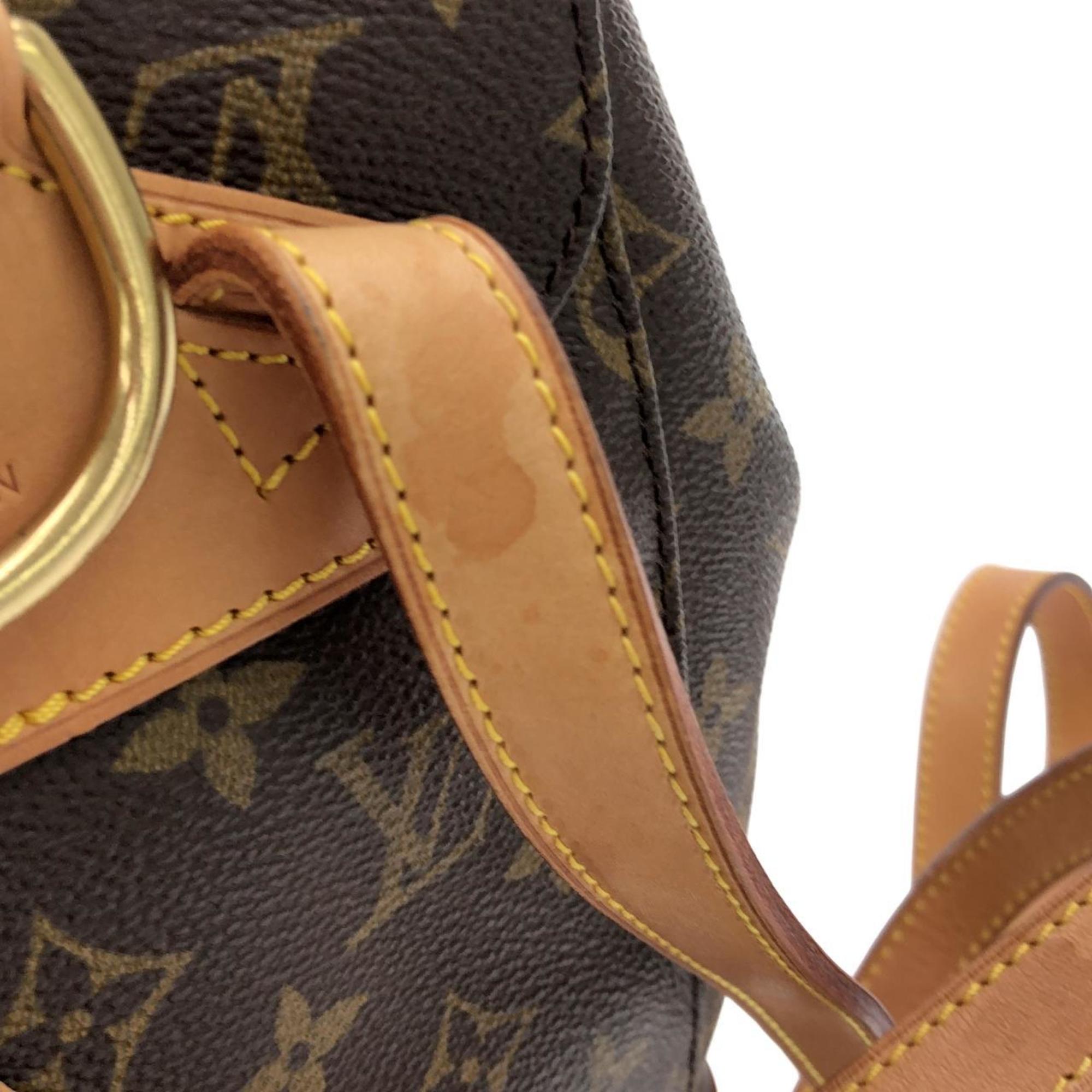 Louis Vuitton Marron Coated Canvas Backpack (Pre-Owned)