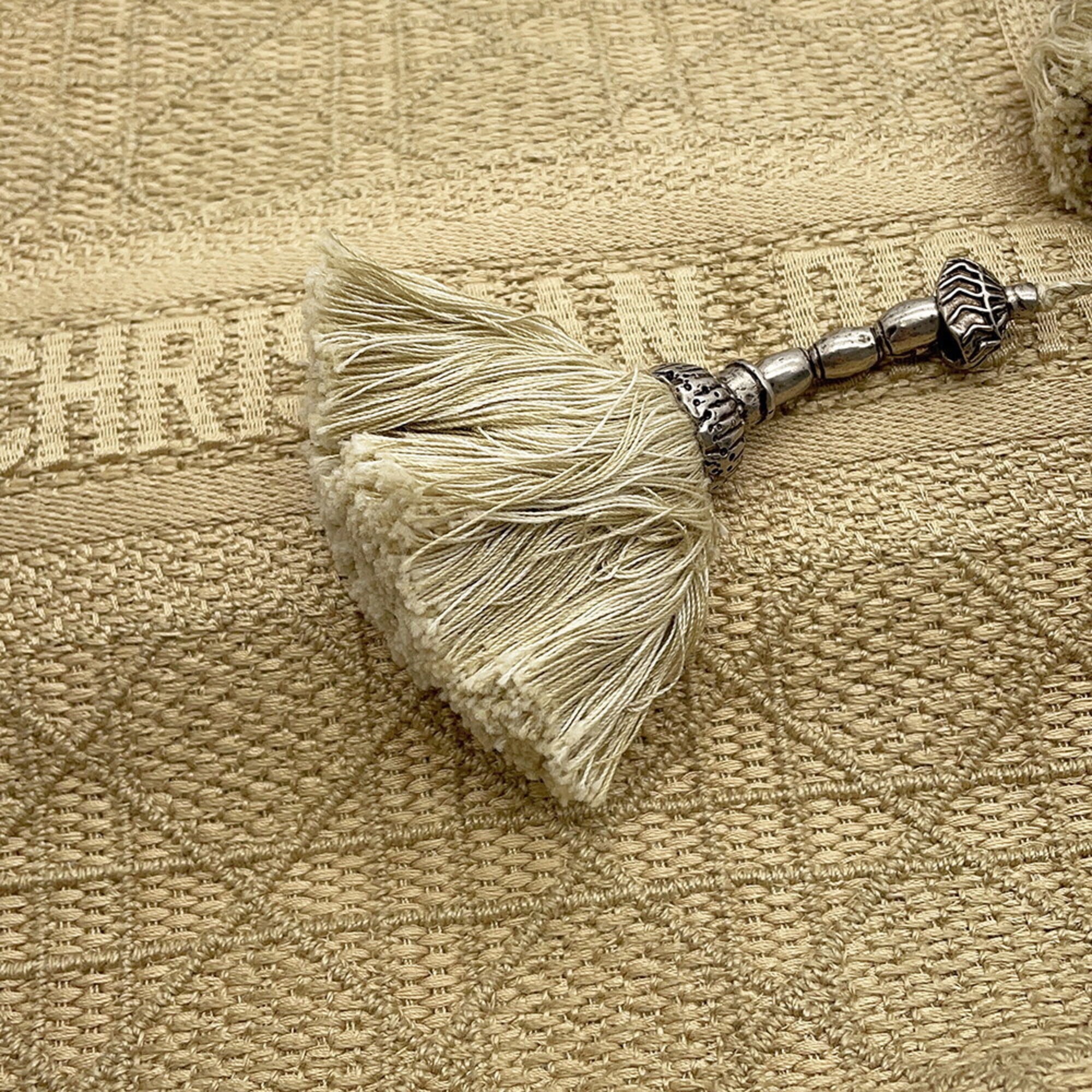 Christian Dior Beige Canvas Shoulder Bag (Pre-Owned)