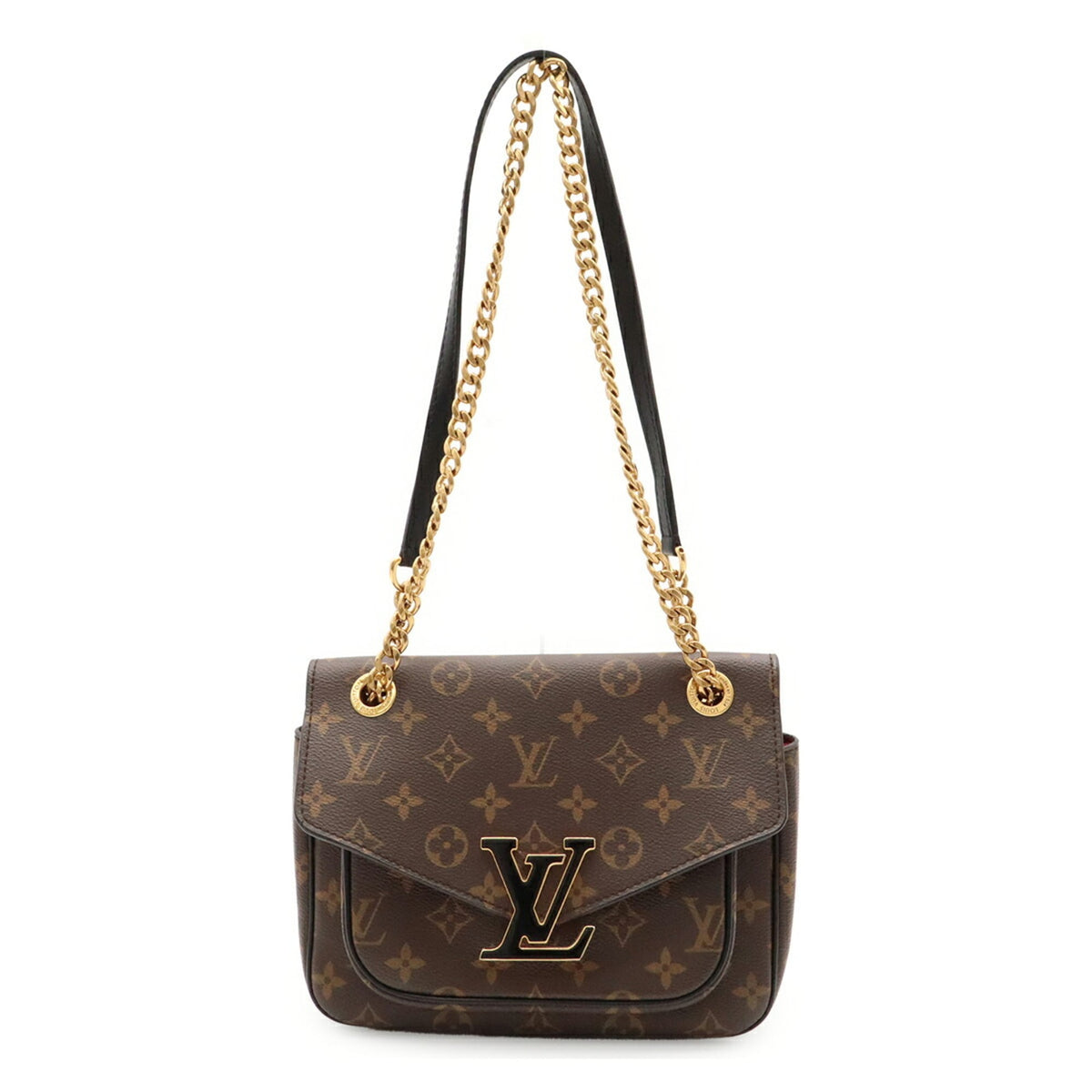 Louis Vuitton Brown Monogram Canvas Shoulder Bag (Pre-Owned)