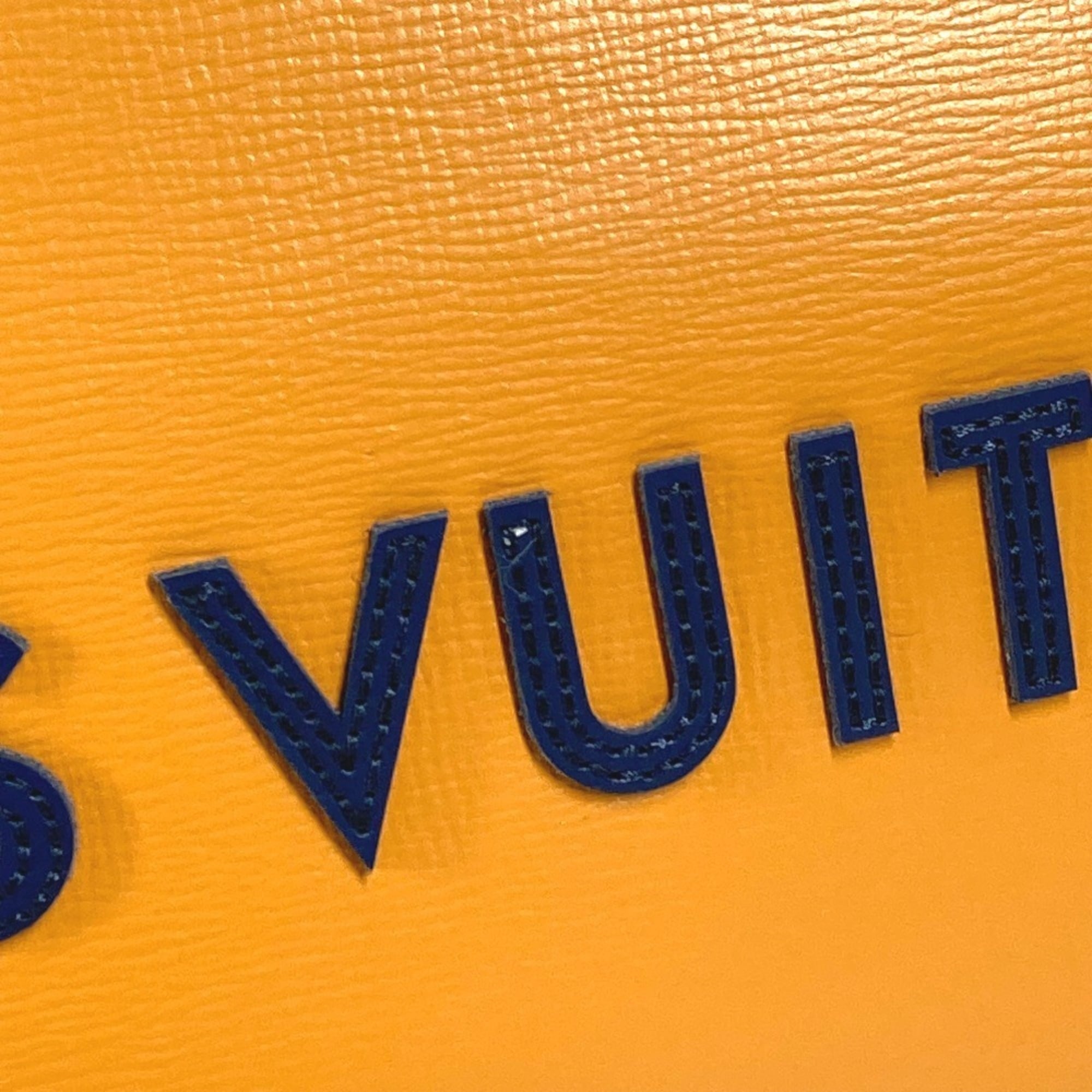 Louis Vuitton Orange Leather Shoulder Bag Tote Bag (Pre-Owned)