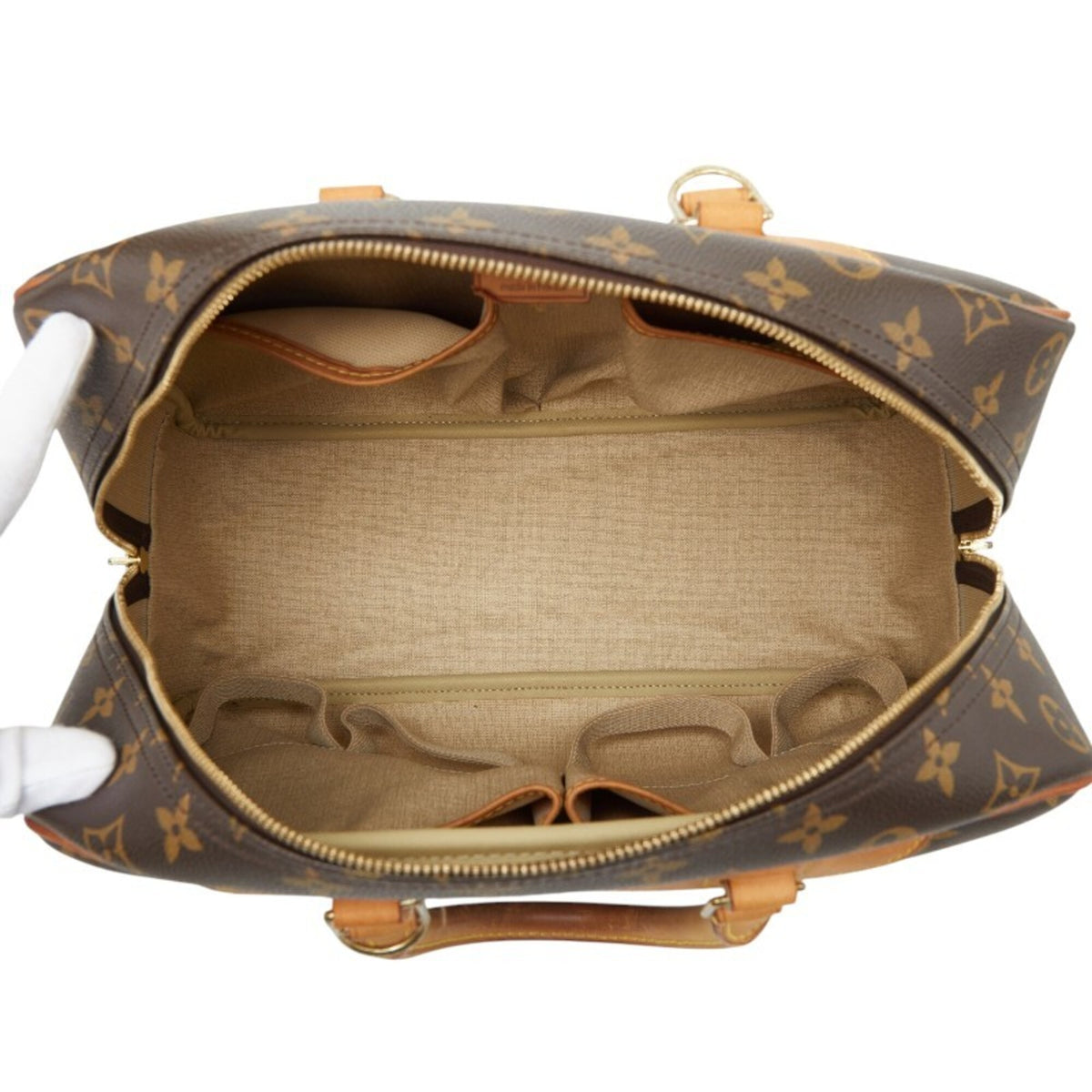 Louis Vuitton Brown Monogram Pvc Leather Handbag (Pre-Owned)