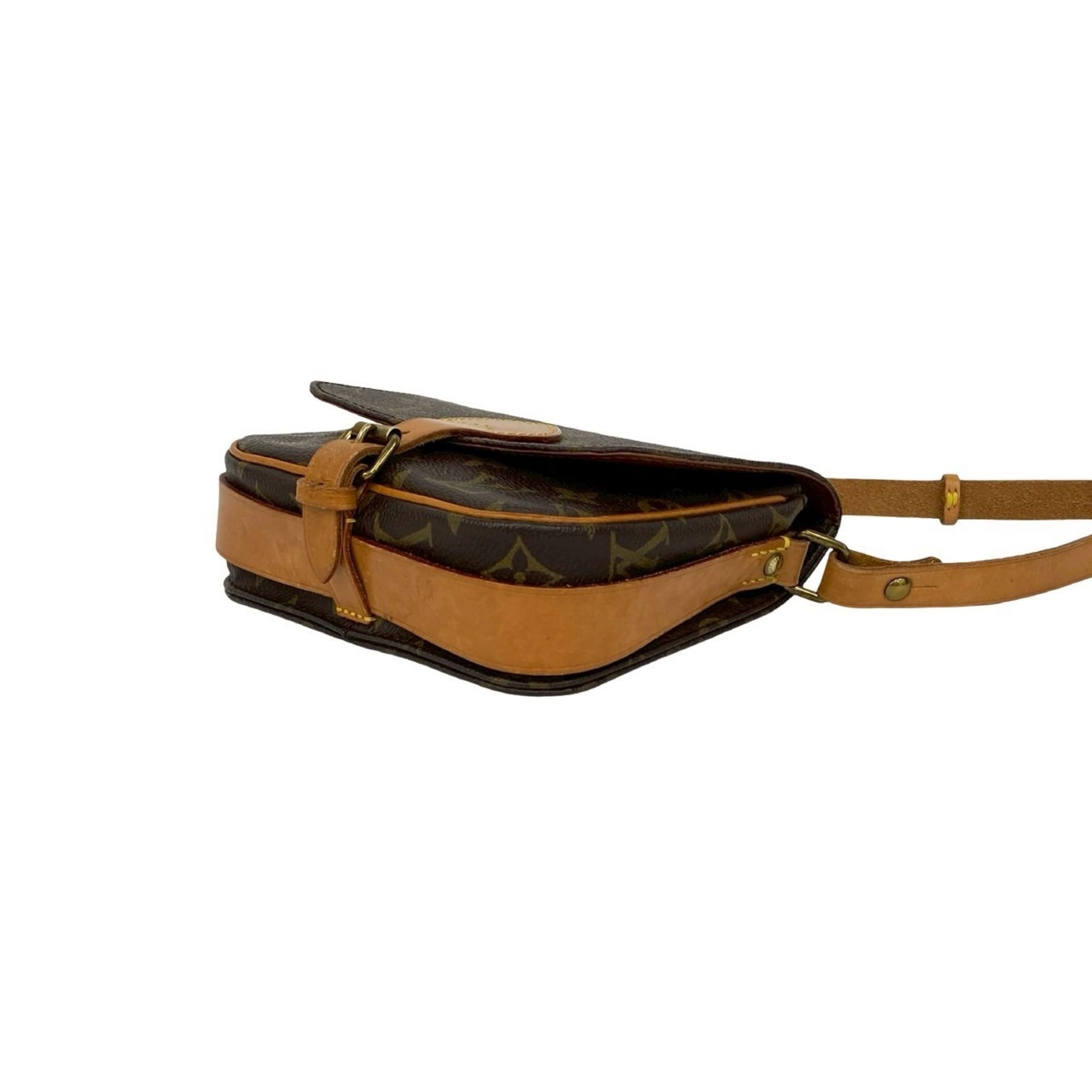 Louis Vuitton Brown Pvc Leather Pochette Shoulder Bag (Pre-Owned)
