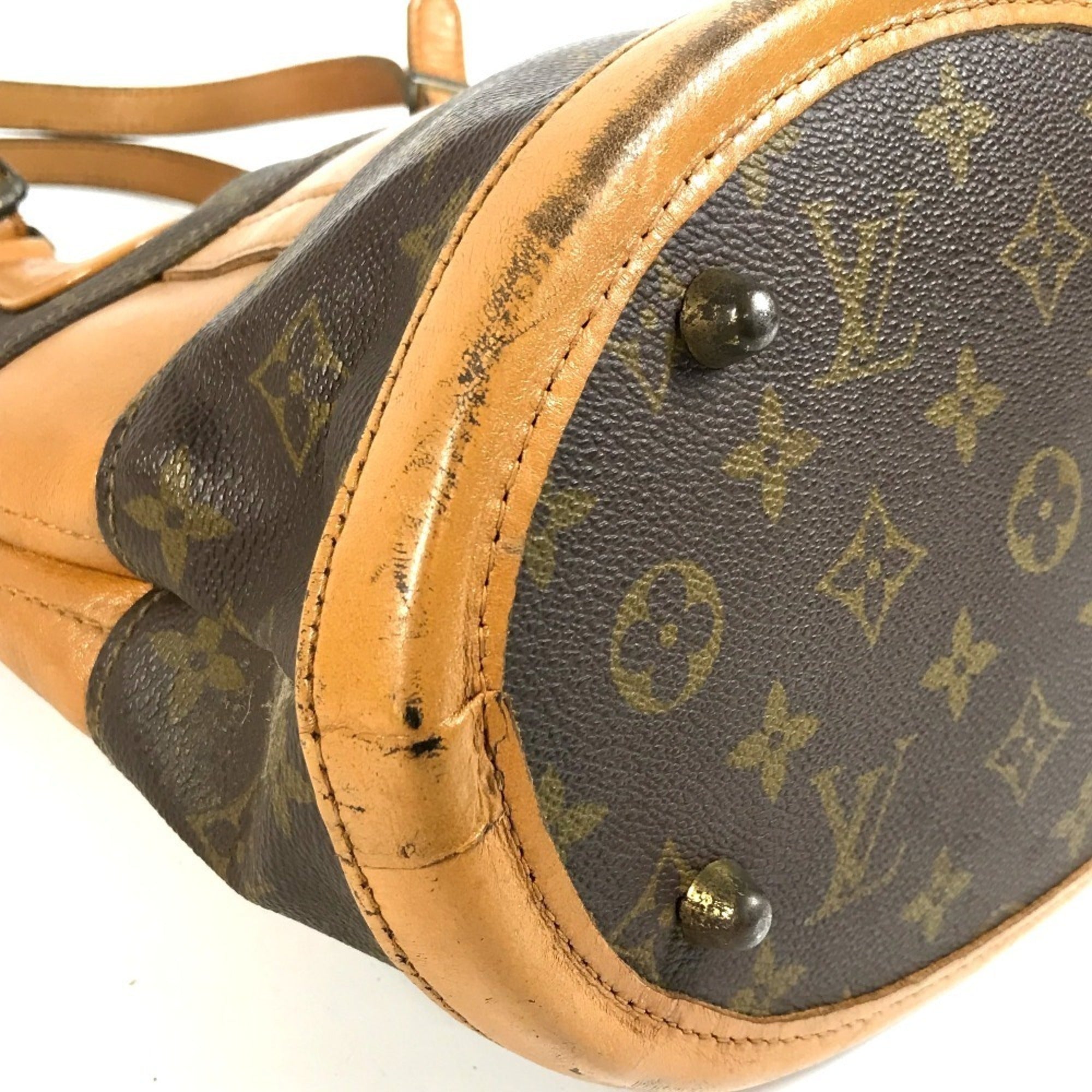 Louis Vuitton Brown Monogram Handbag Shoulder Bag Tote Bag (Pre-Owned)