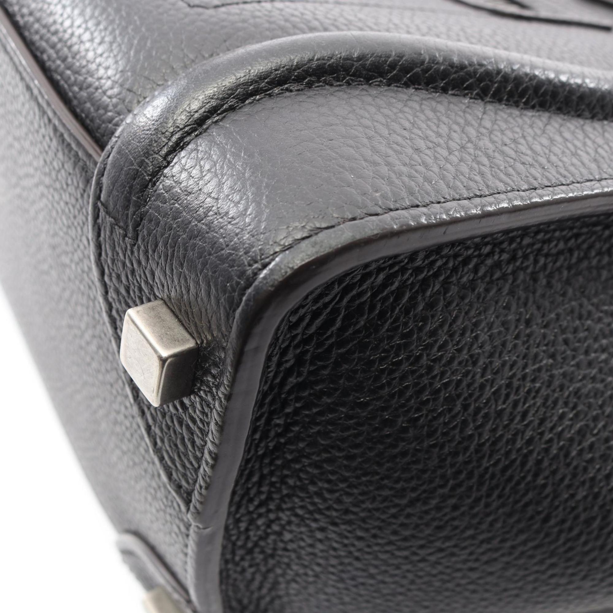 Celine Black Leather Handbag Tote Bag (Pre-Owned)