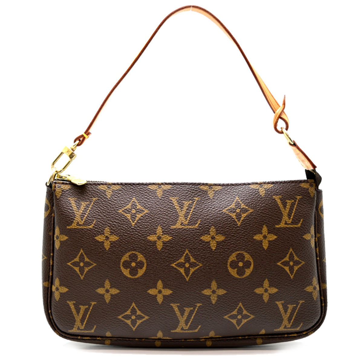 Louis Vuitton Brown Monogram Pochette Shoulder Bag (Pre-Owned)