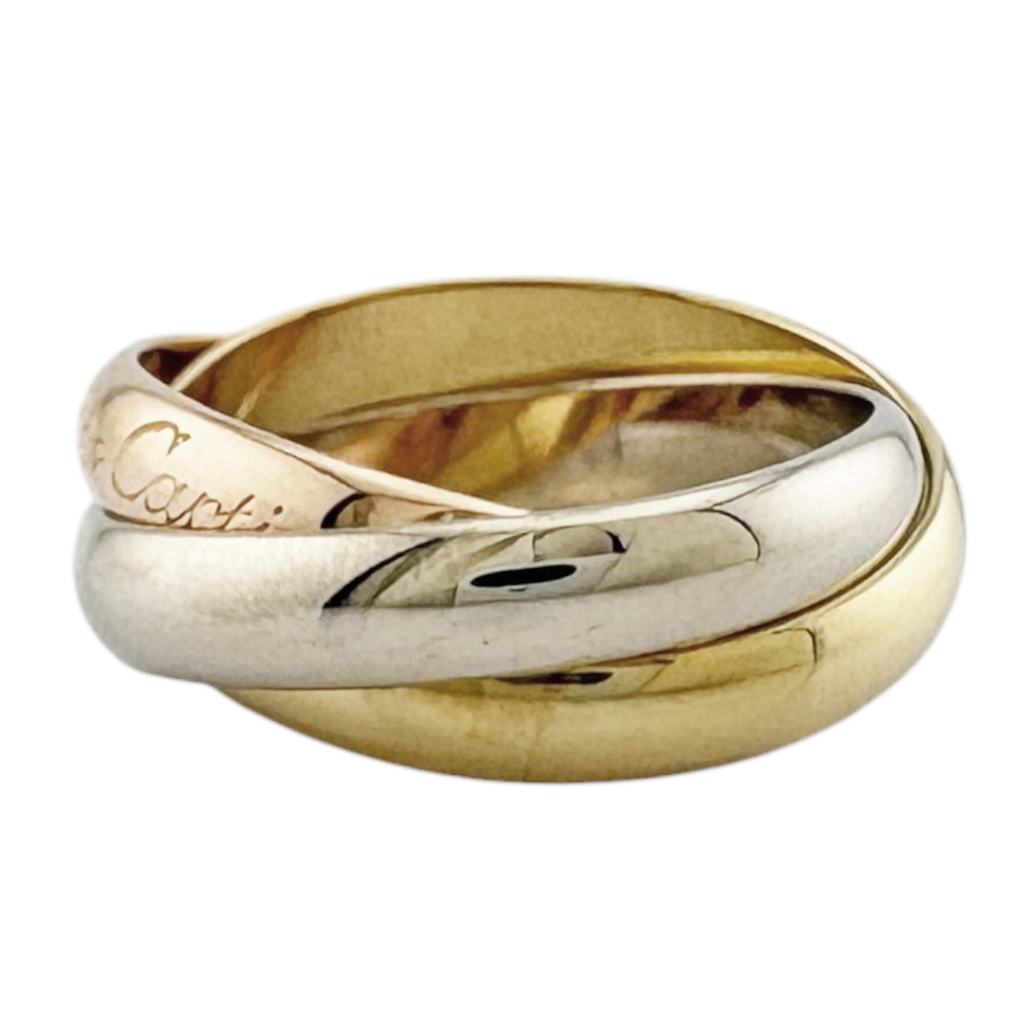 Cartier Pink Gold White Gold Yellow Gold Yellow Gold (18K) Pink Gold (18K) White Gold (18K) Band Ring (Pre-Owned)