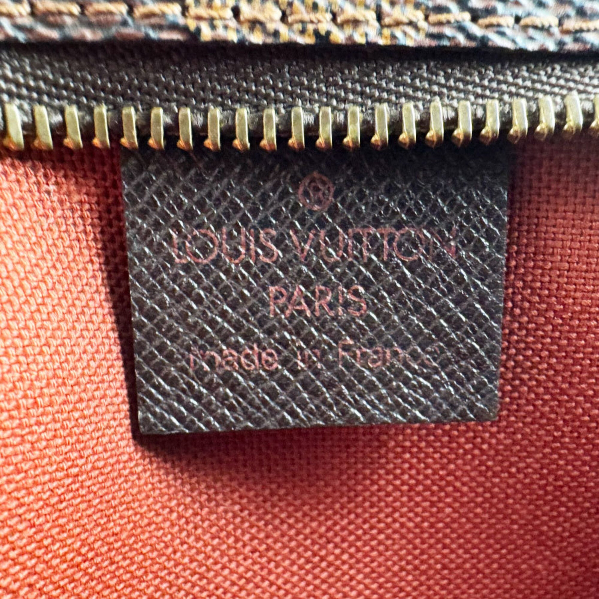 Louis Vuitton Damier Canvas Ebene Damier Canvas Handbag (Pre-Owned)
