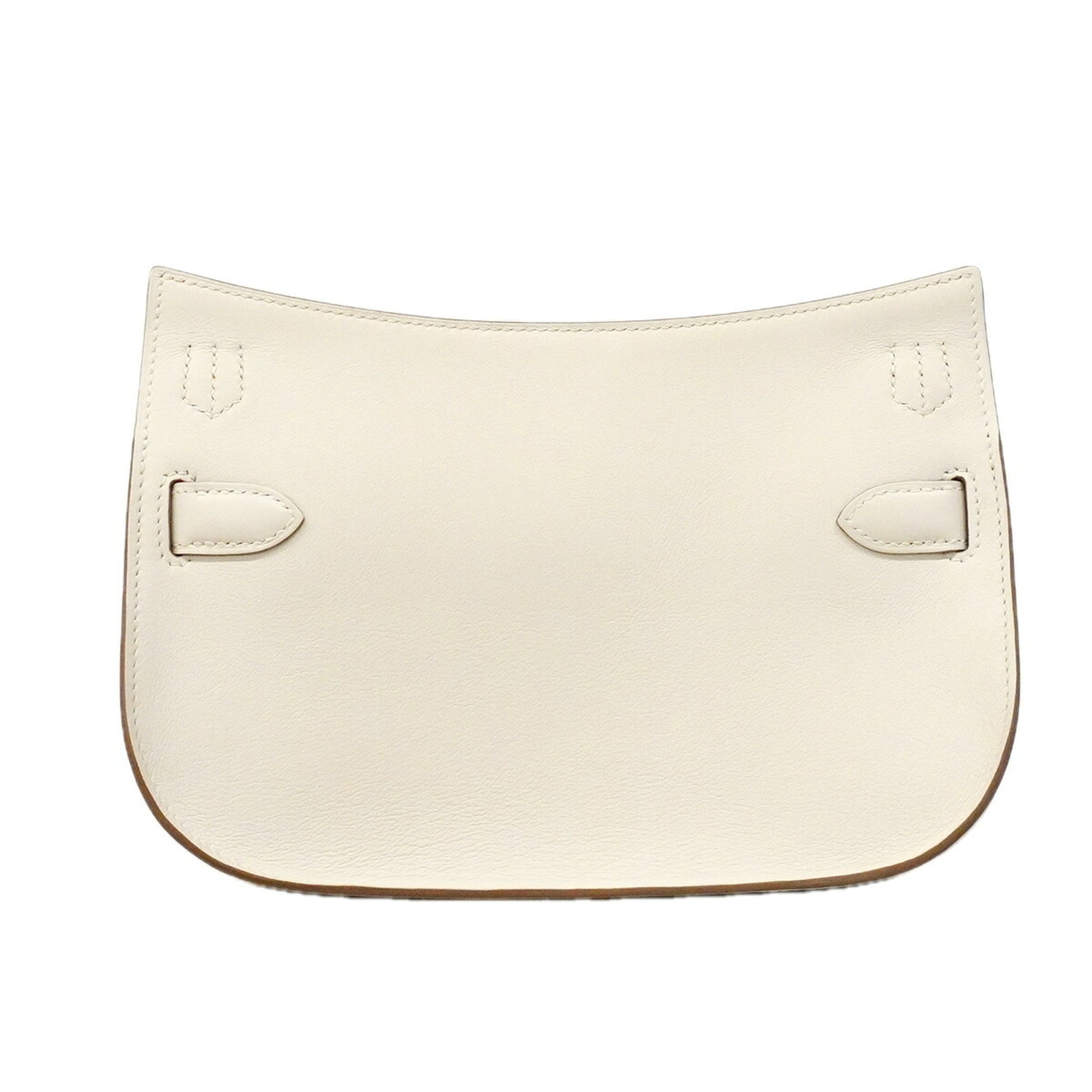 Hermes White Swift Leather Shoulder Bag (Pre-Owned)