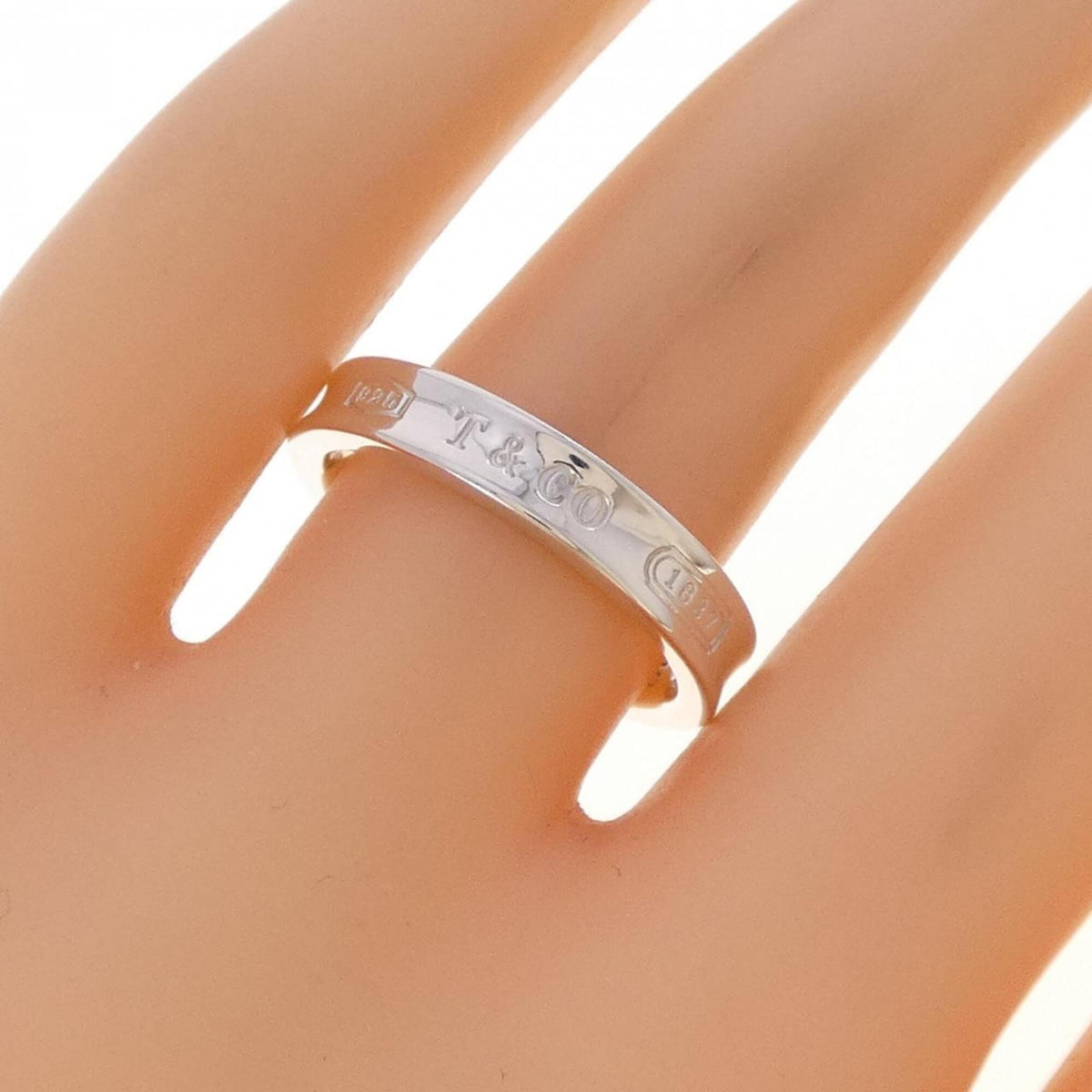 Tiffany 1837 Silver 925 Band Ring (Pre-Owned)