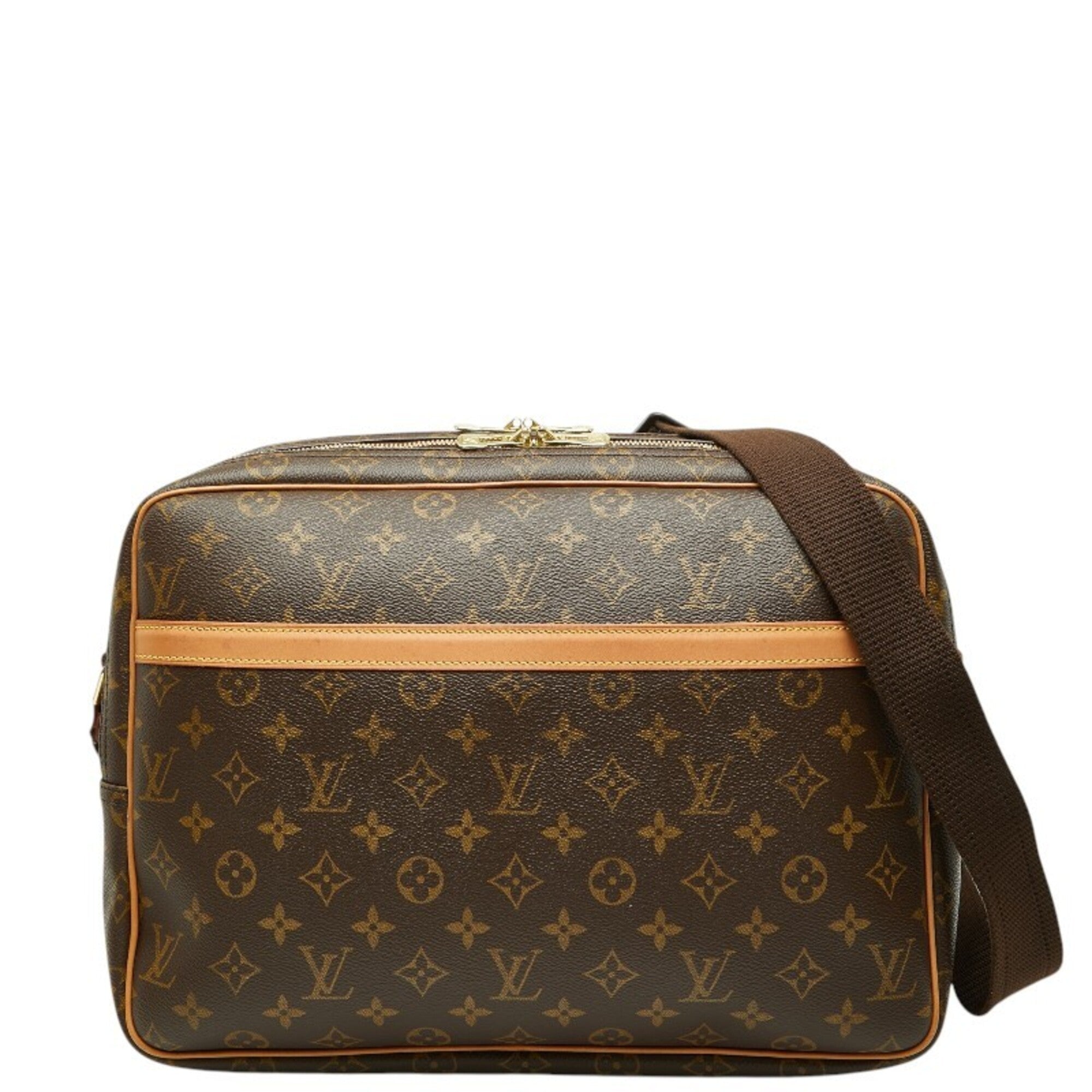 Louis Vuitton Brown Pvc Leather Shoulder Bag (Pre-Owned)