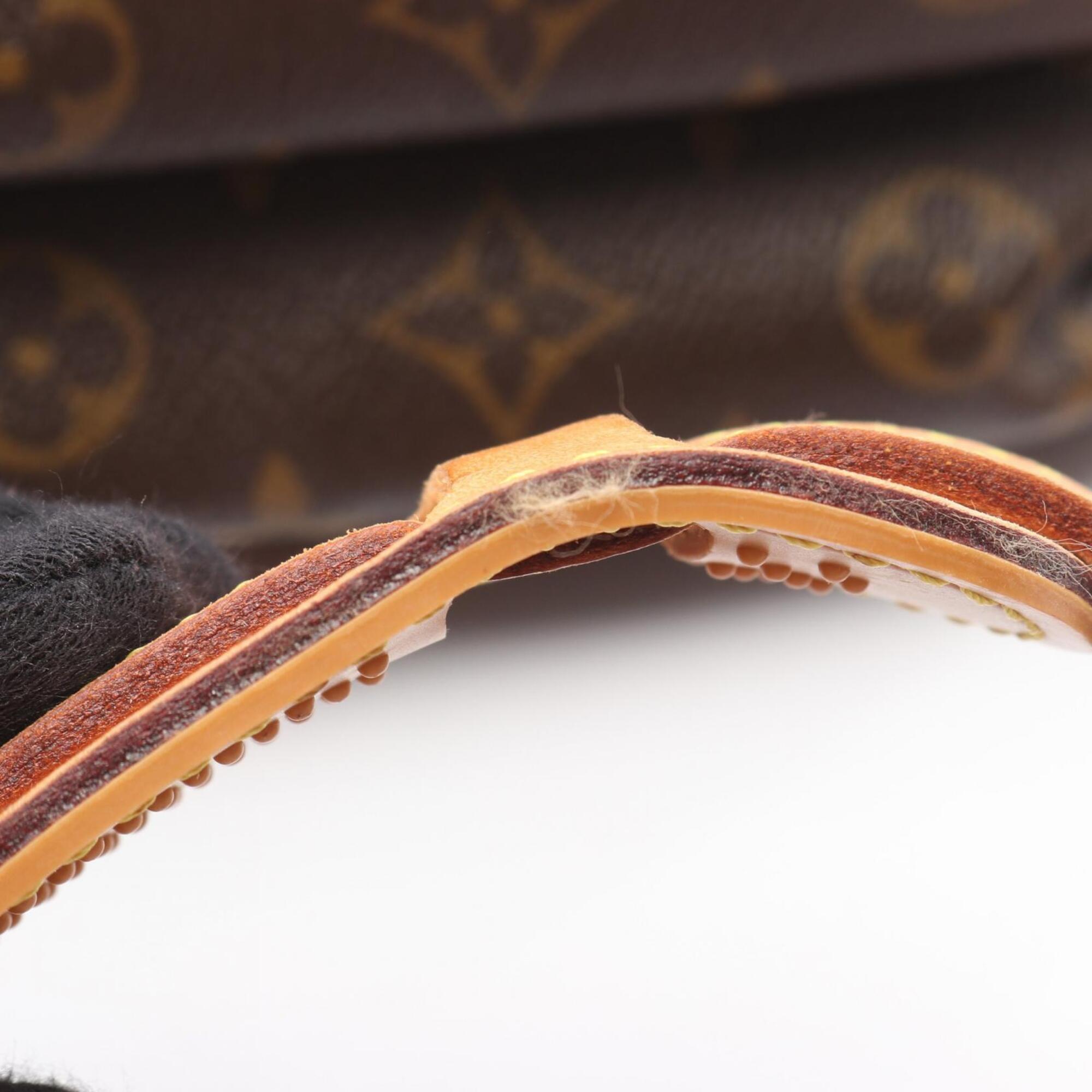 Louis Vuitton Brown Monogram Coated Canvas Leather Shoulder Bag (Pre-Owned)