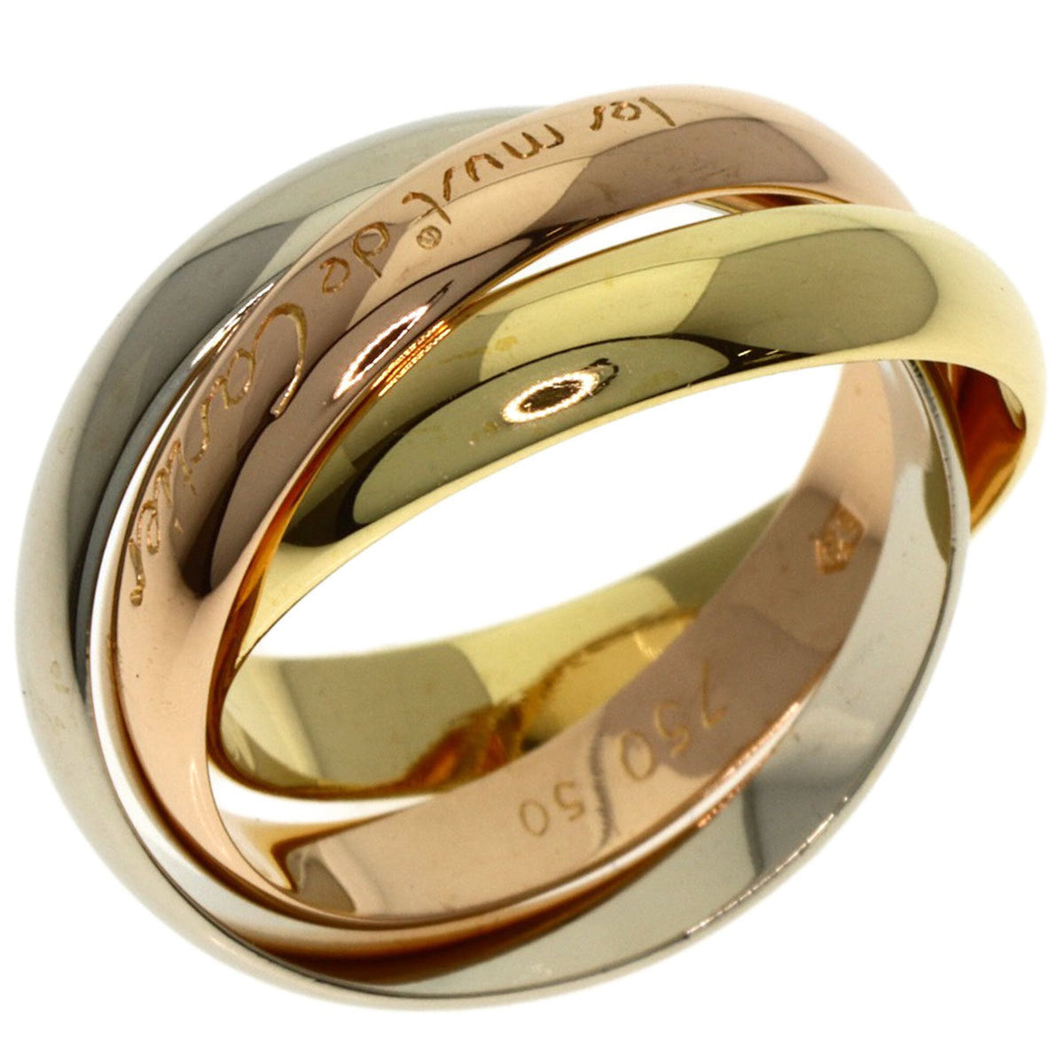 Cartier Yellow Gold (18K) Pink Gold (18K) White Gold (18K) Band Ring (Pre-Owned)