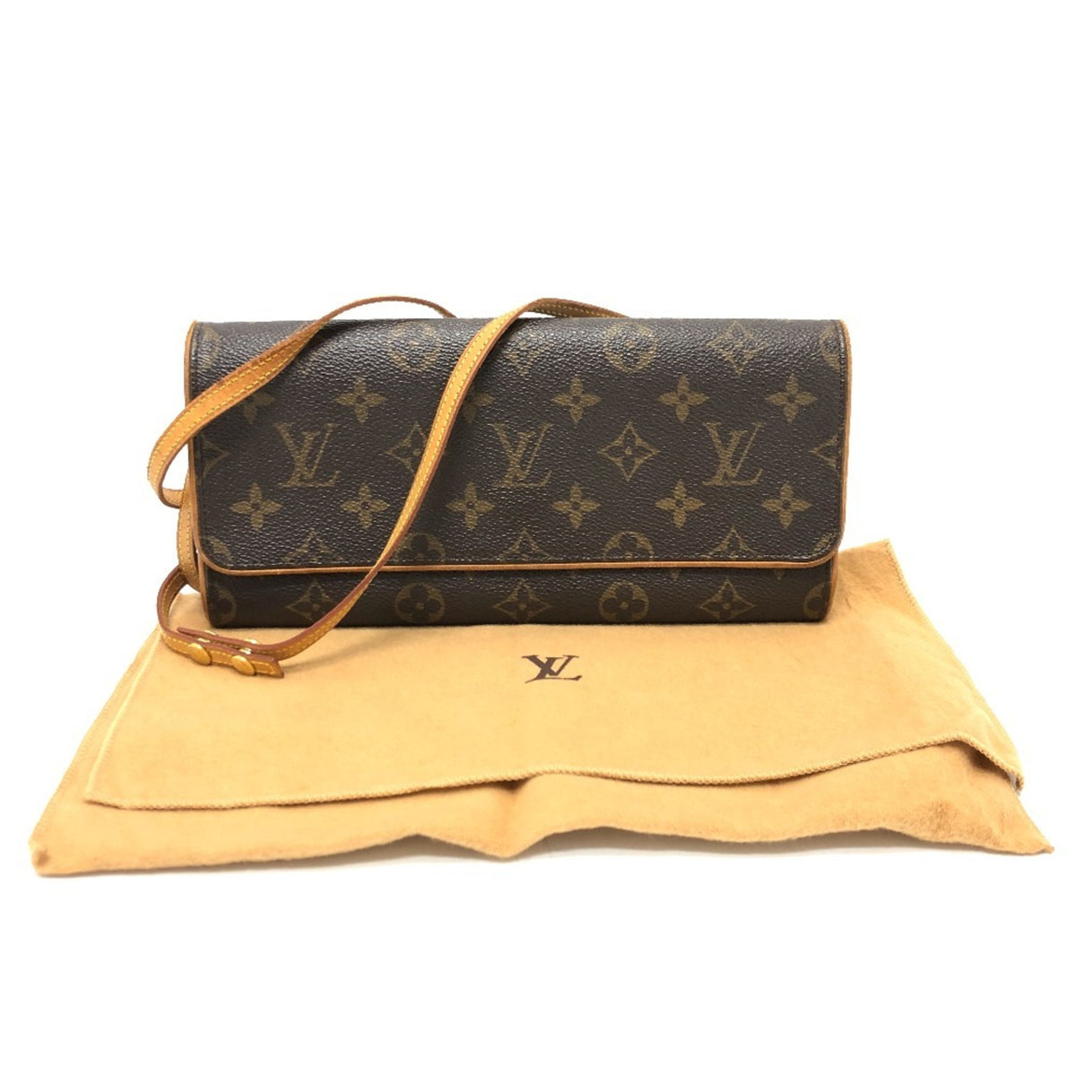 Louis Vuitton Monogram Brown Monogram Pochette Shoulder Bag (Pre-Owned)