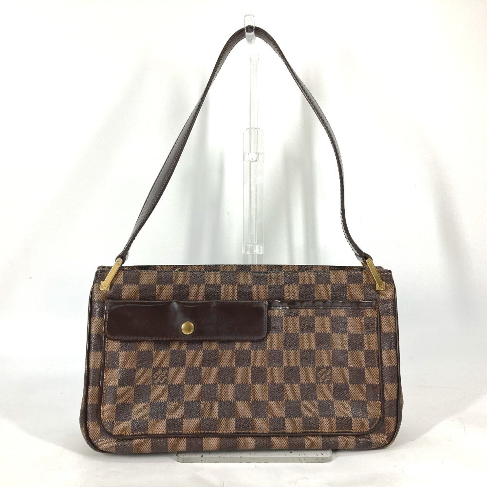 Louis Vuitton Damier Brown Damier Canvas Ebene Damier Canvas Shoulder Bag (Pre-Owned)