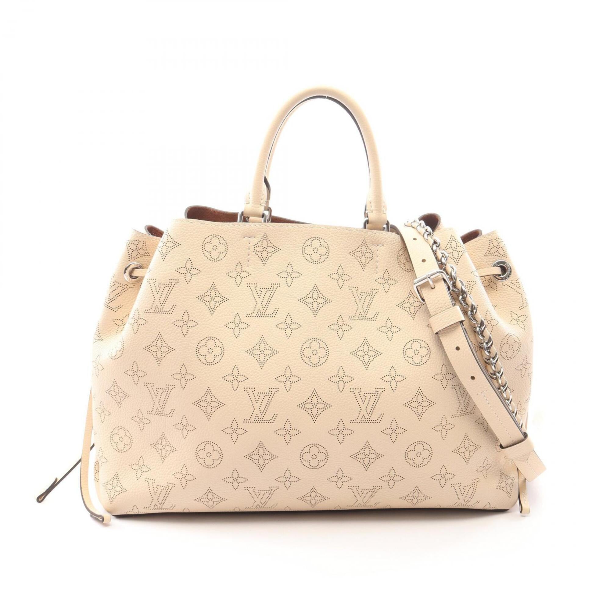Louis Vuitton Beige Mahina Leather Handbag (Pre-Owned)