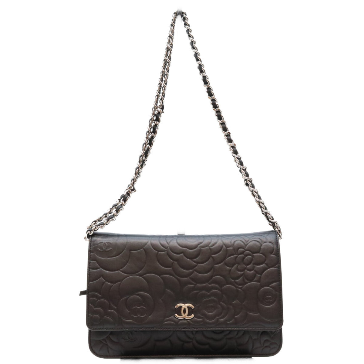 Chanel Black Leather Shoulder Bag (Pre-Owned)