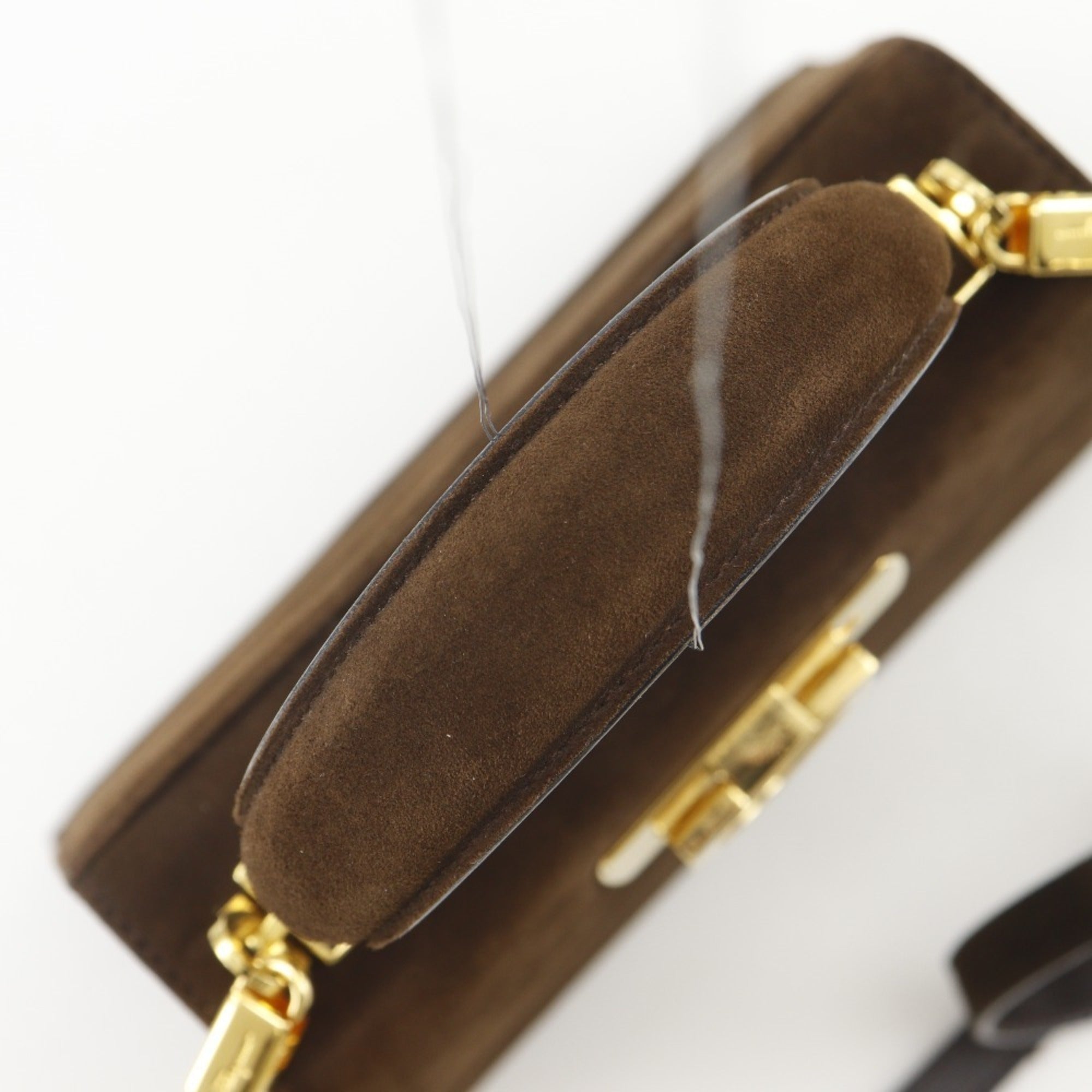 Salvatore Ferragamo Brown Suede Handbag (Pre-Owned)