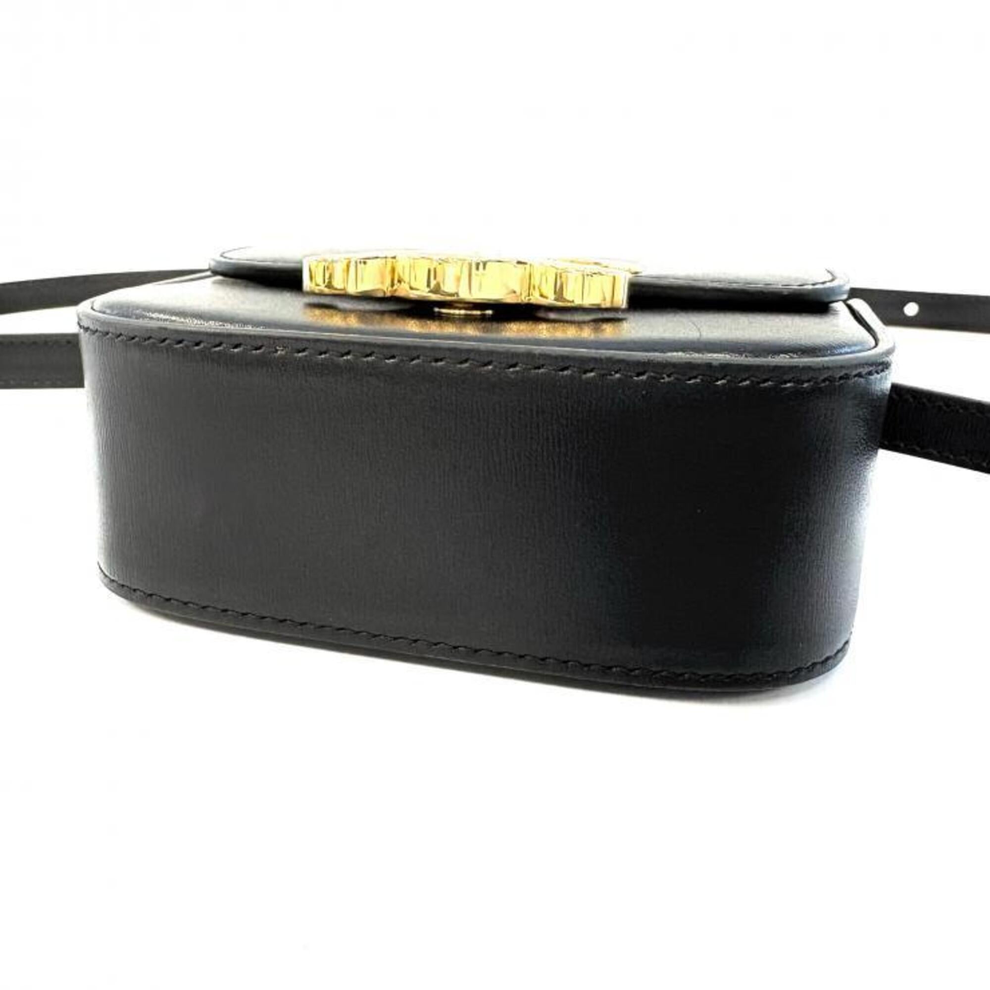 Celine Black Leather Shoulder Bag (Pre-Owned)