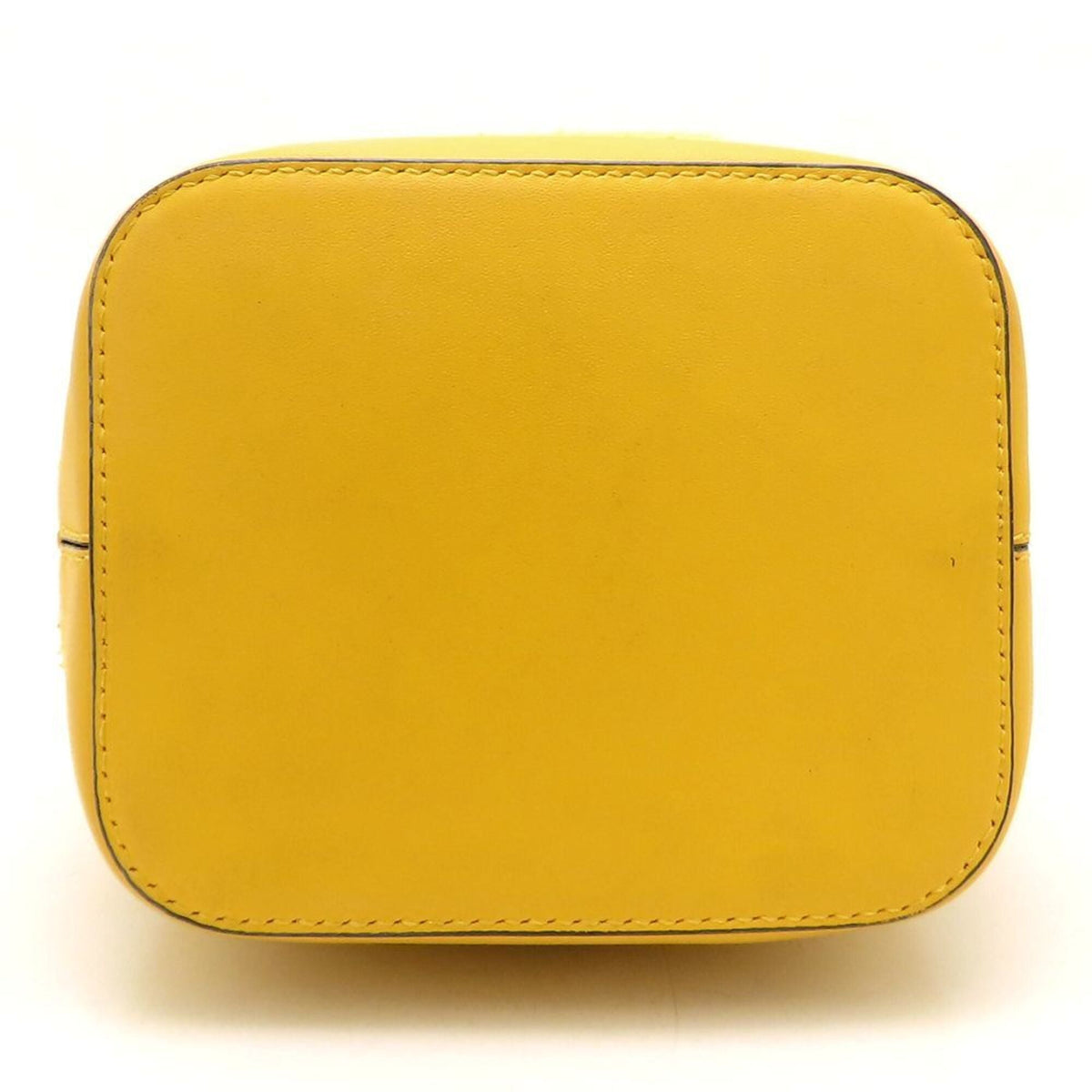 Fendi Blue Yellow Cotton Leather Shoulder Bag (Pre-Owned)
