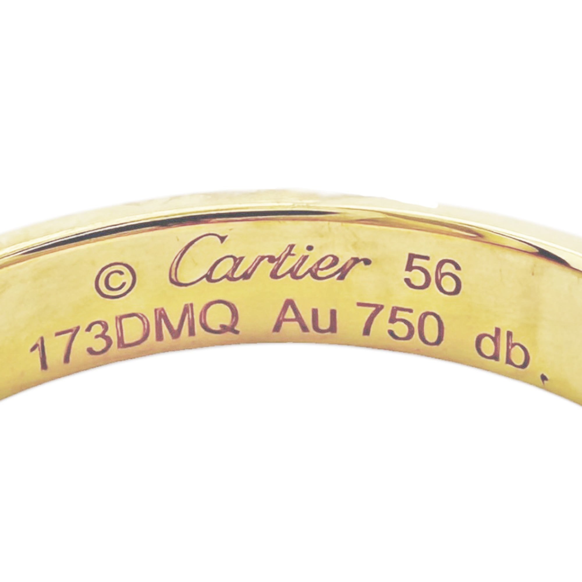 Cartier Love Yellow Gold (18K) Band Ring (Pre-Owned)