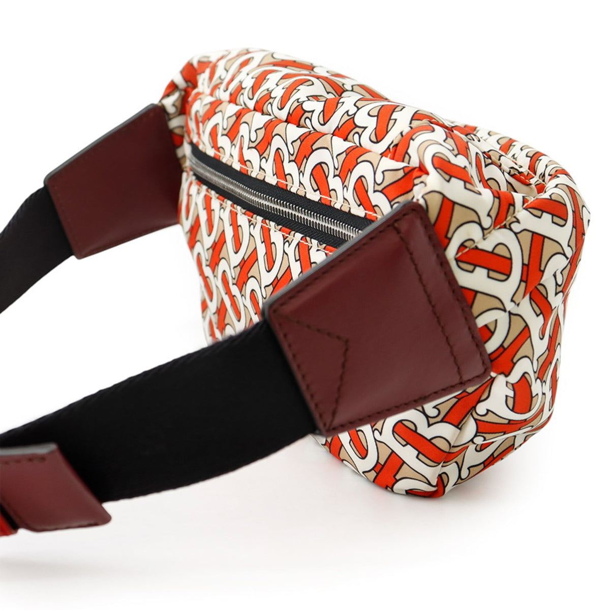 Burberry Beige Orange Nylon Sling Bag (Pre-Owned)
