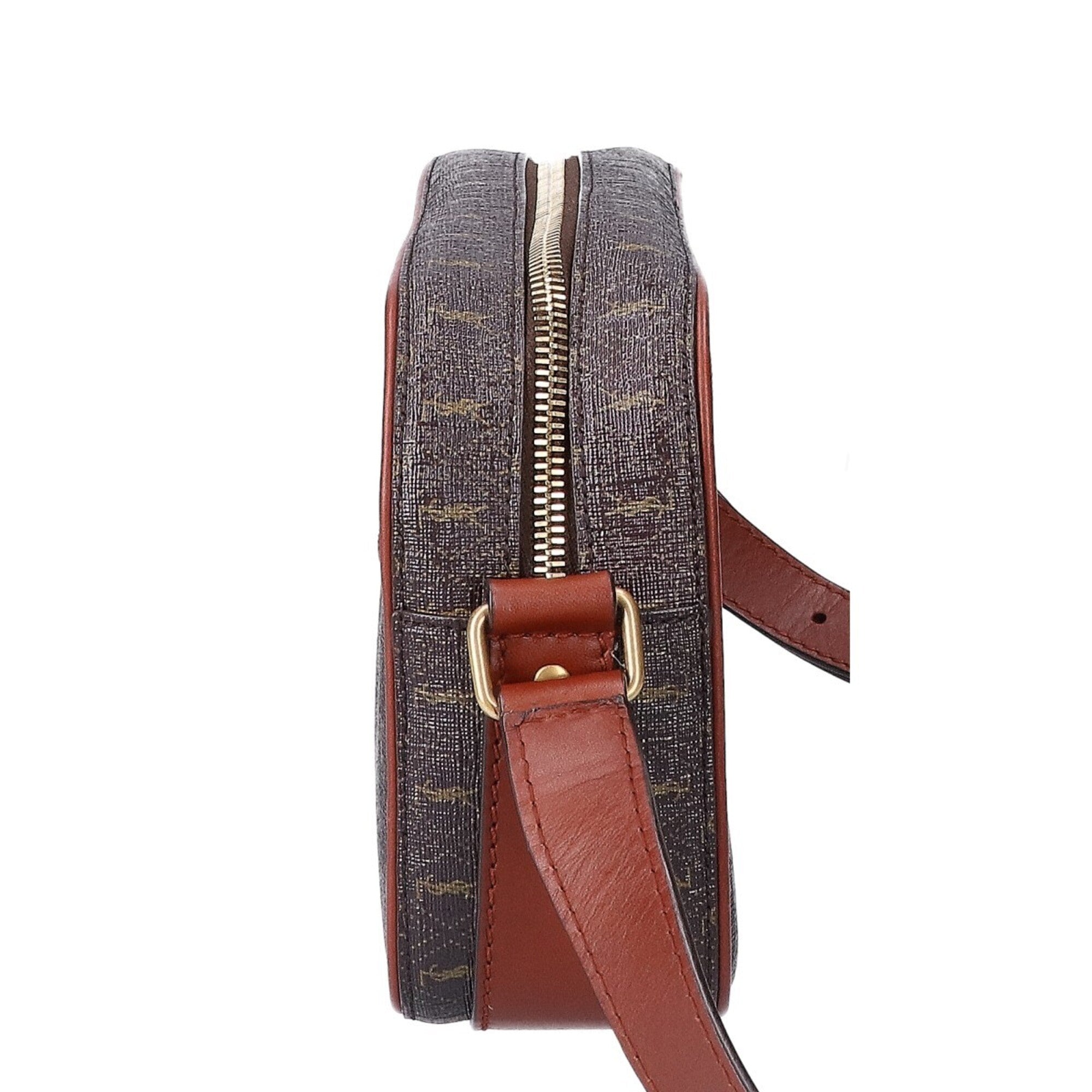 Saint Laurent Dark Brown Pvc Shoulder Bag (Pre-Owned)