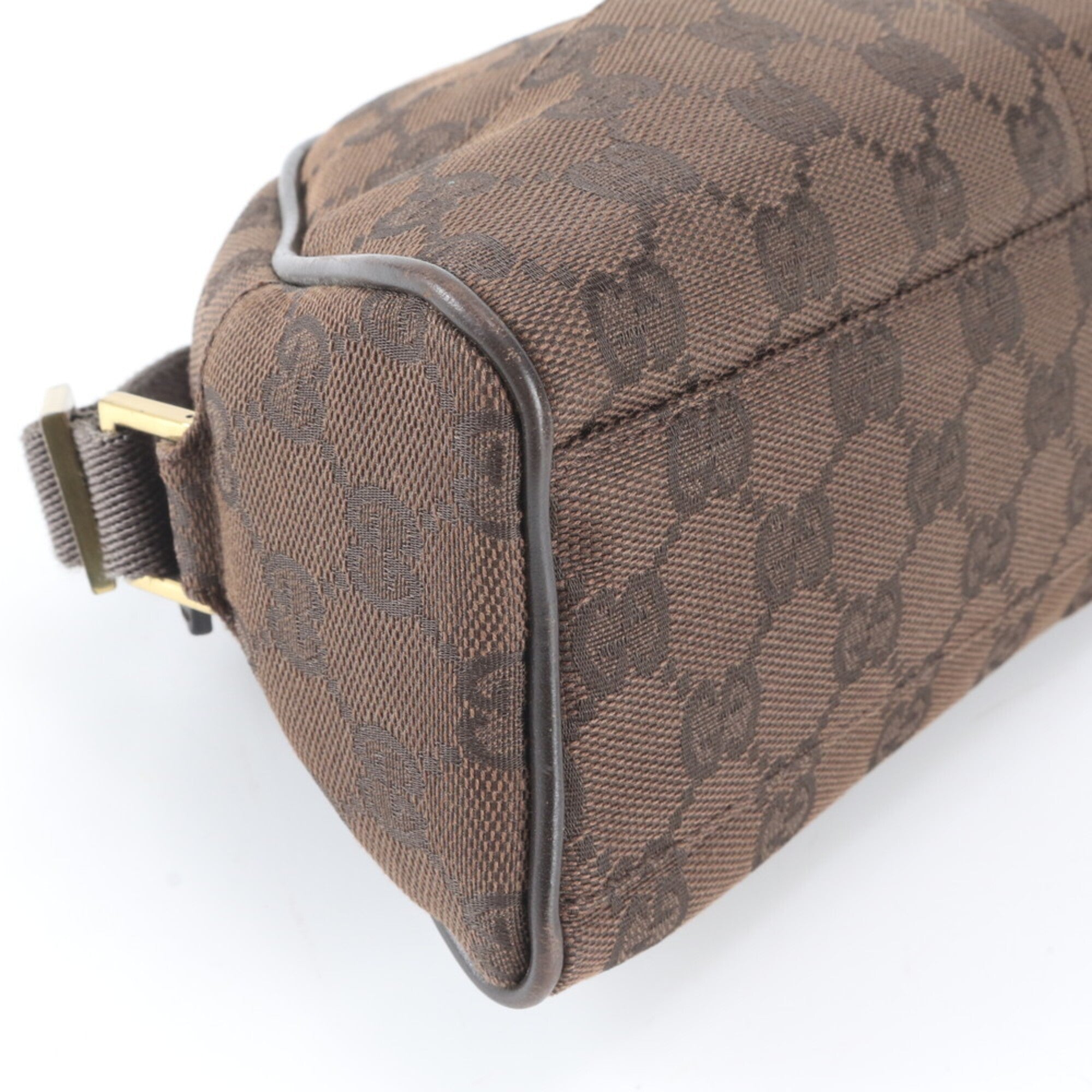 Gucci Gg Canvas Brown Dark Brown Gg Canvas Shoulder Bag (Pre-Owned)