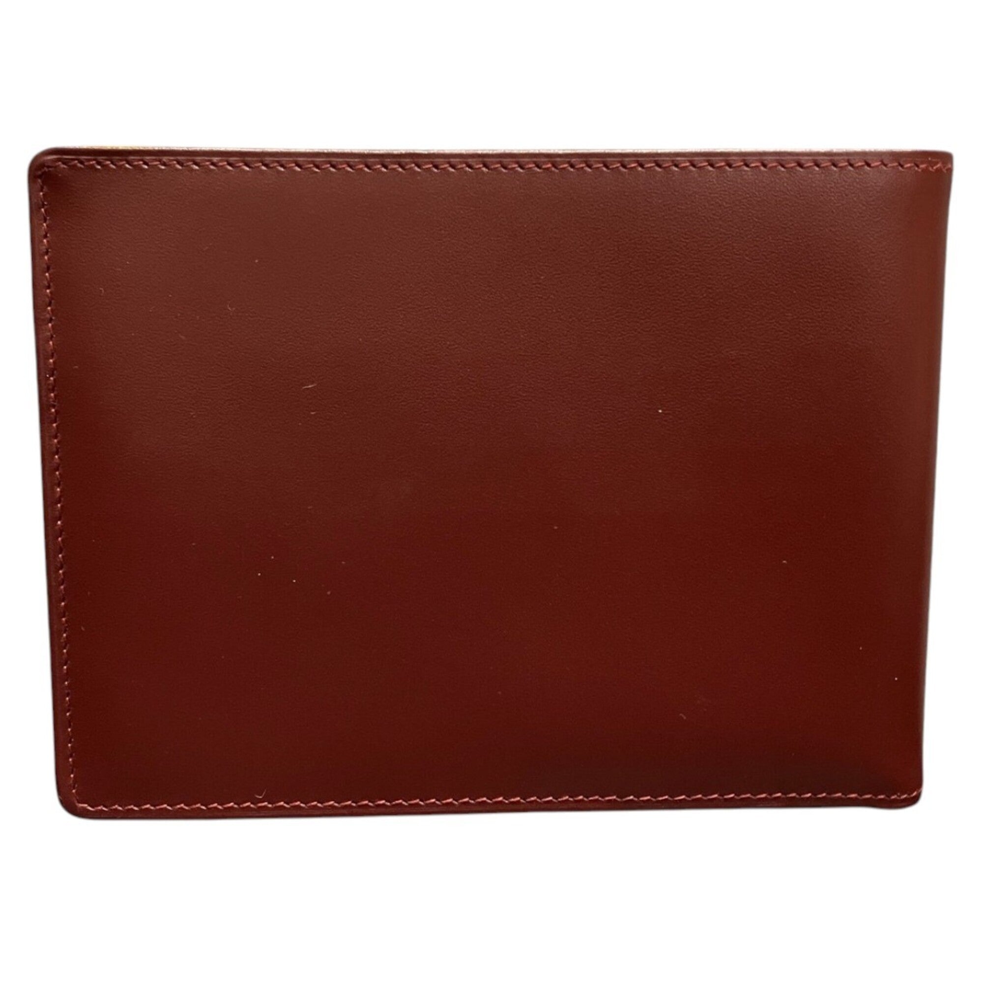 Cartier Bordeaux Leather Bill Wallet (Bi-Fold) (Pre-Owned)
