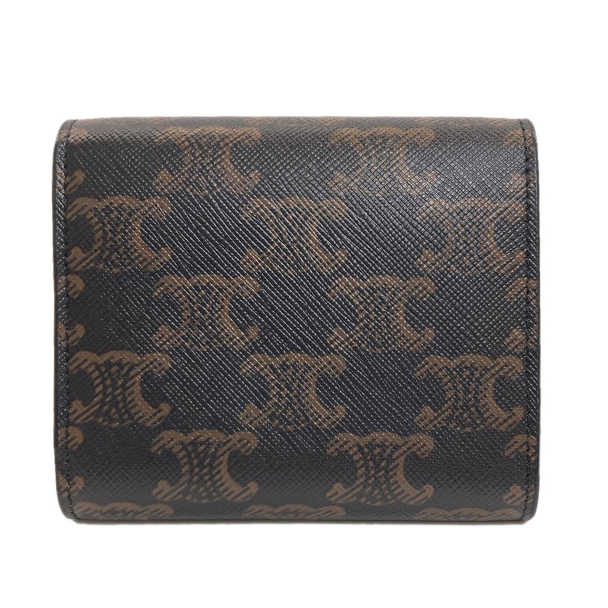 Celine Brown Pvc Wallet (Bi-Fold) (Pre-Owned)