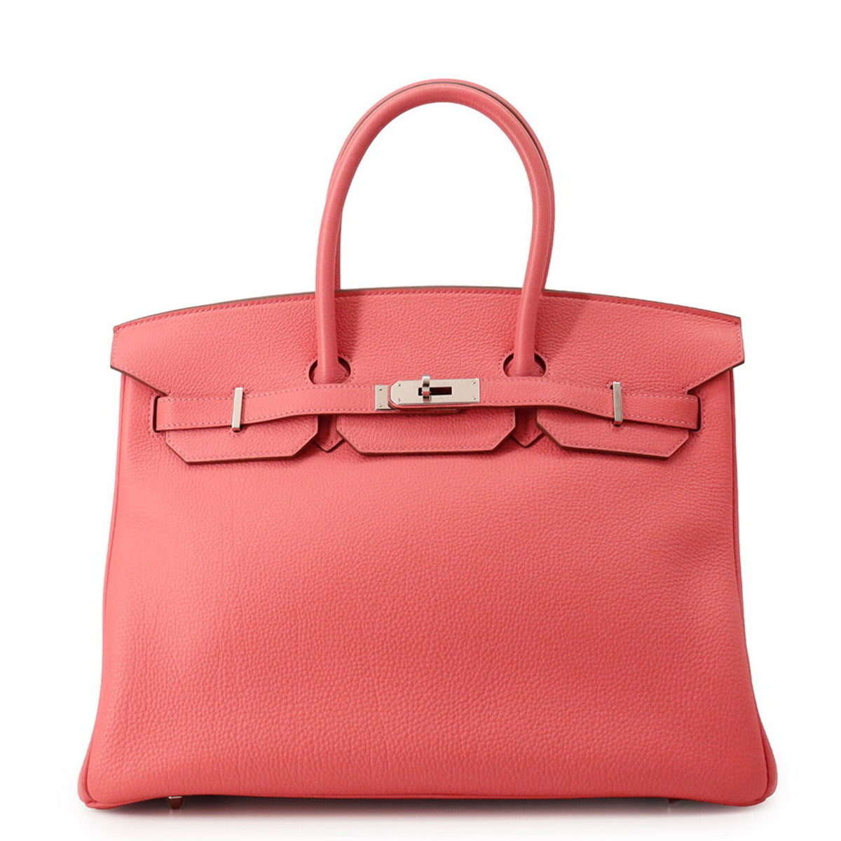 Hermes Pink Togo Leather Handbag (Pre-Owned)