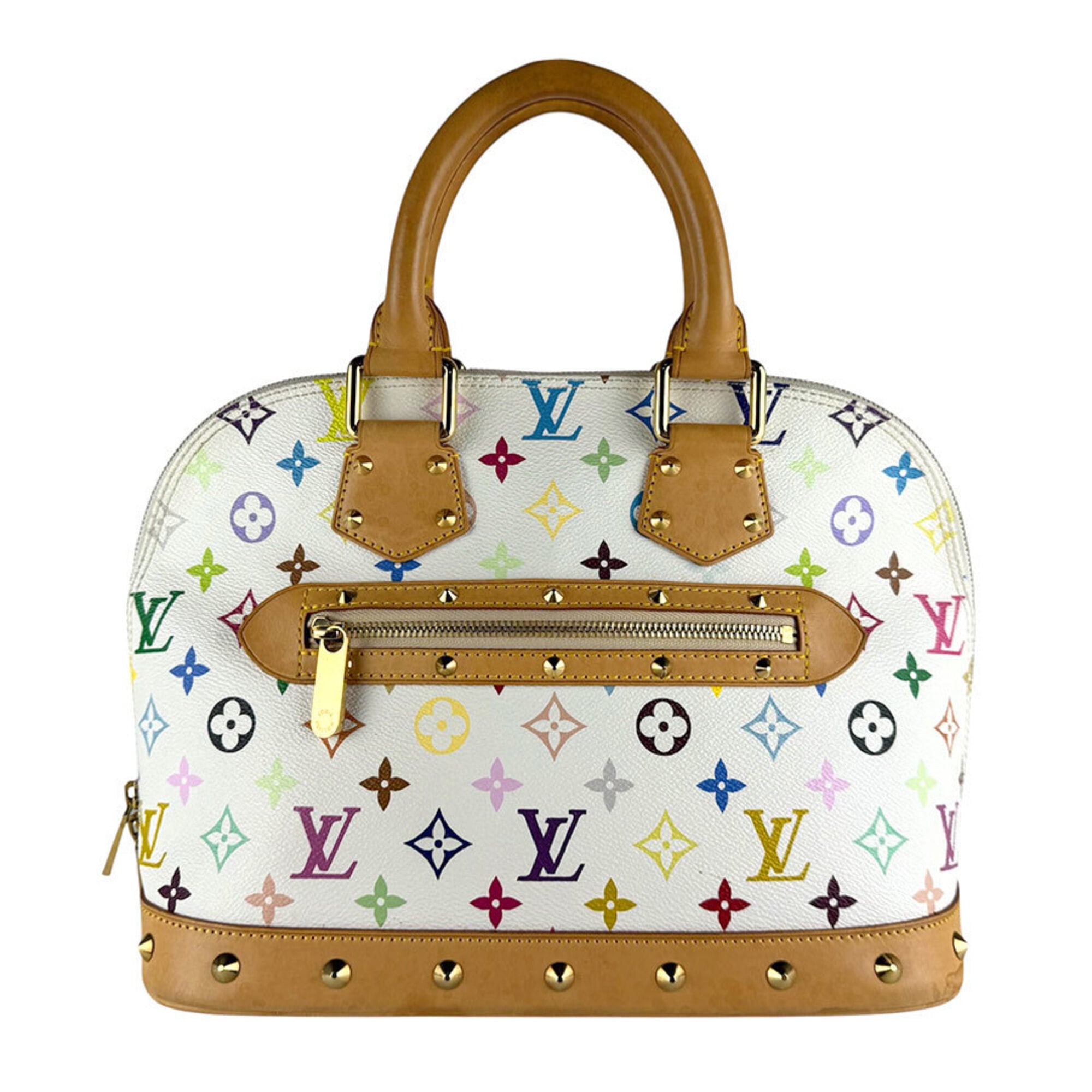 Louis Vuitton Blanc Multi-Color Monogram Multicolore Handbag (Pre-Owned)