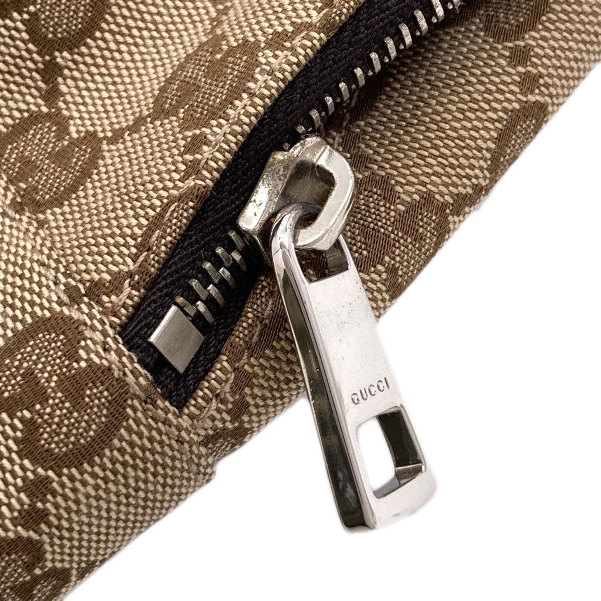 Gucci Brown Canvas Backpack (Pre-Owned)