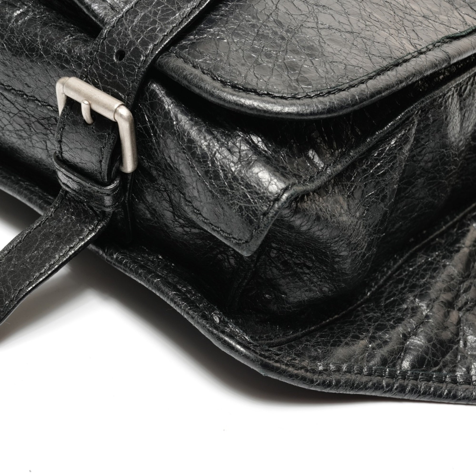 Balenciaga Black Shoulder Bag Sling Bag (Pre-Owned)