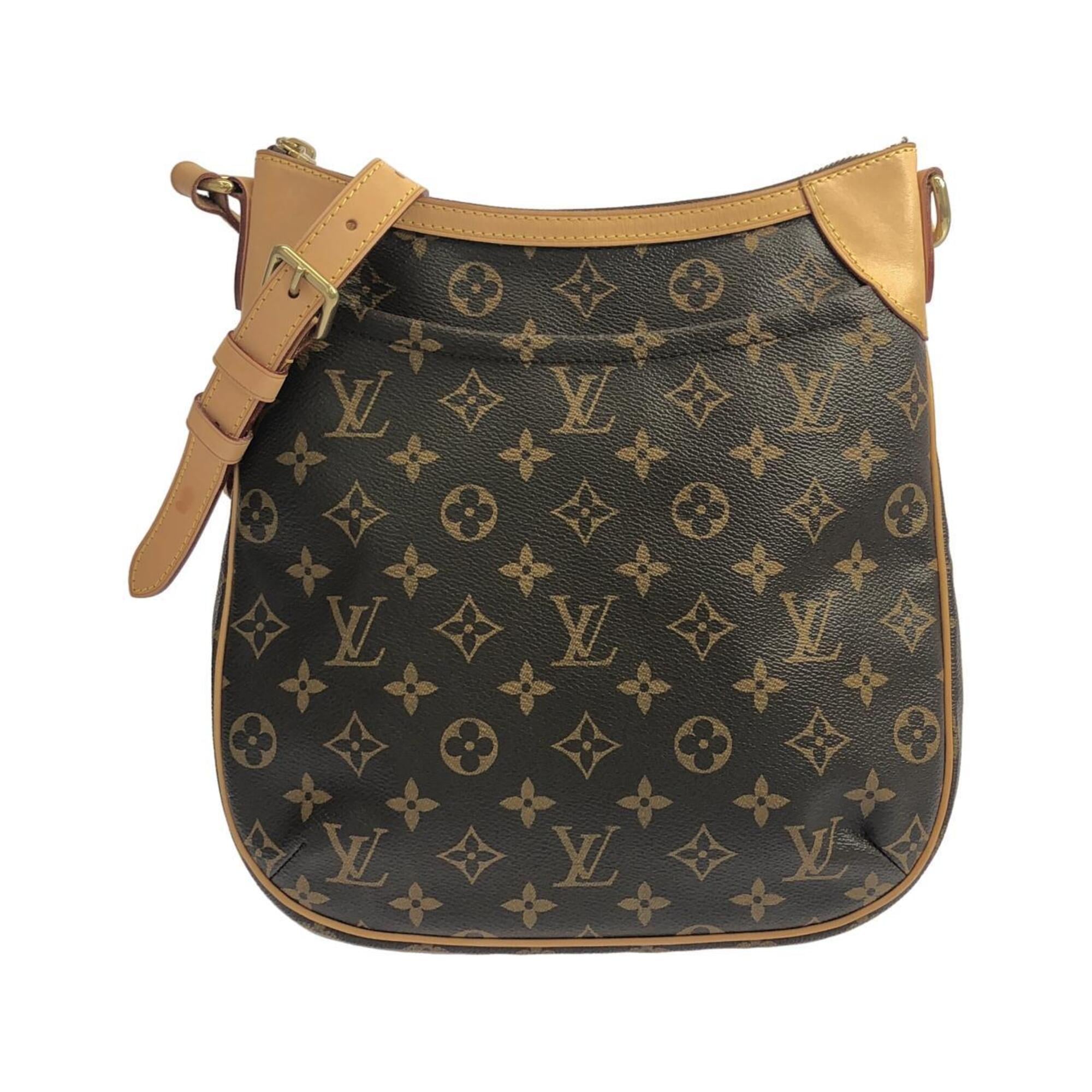 Louis Vuitton Marron Coated Canvas Shoulder Bag (Pre-Owned)