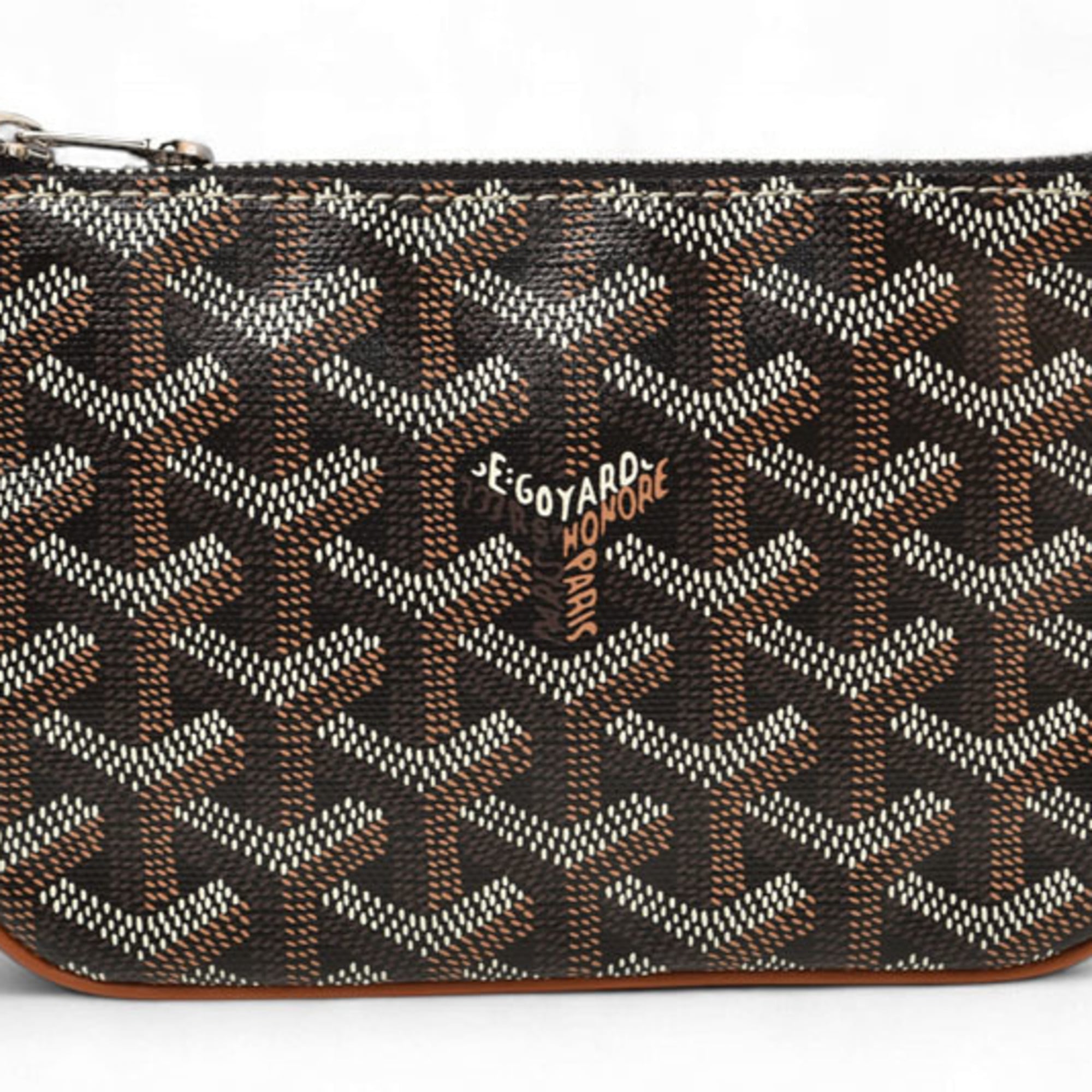 Goyard Black Coated Canvas Leather Pouch (Pre-Owned)
