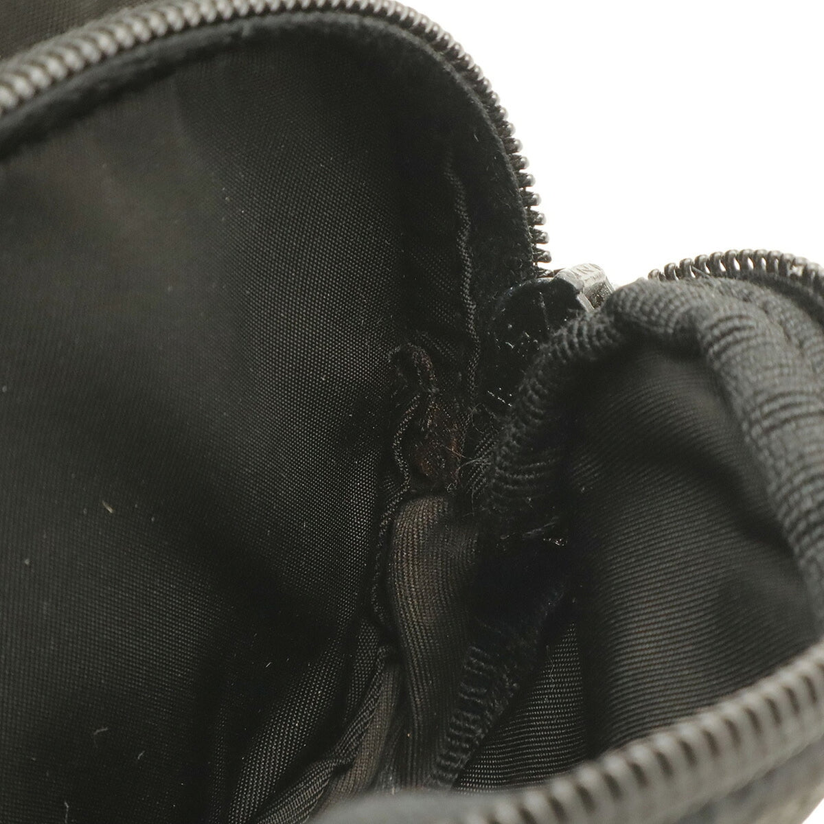 Prada Black Nero Nylon Leather Fanny Pack Pouch Sling Bag (Pre-Owned)
