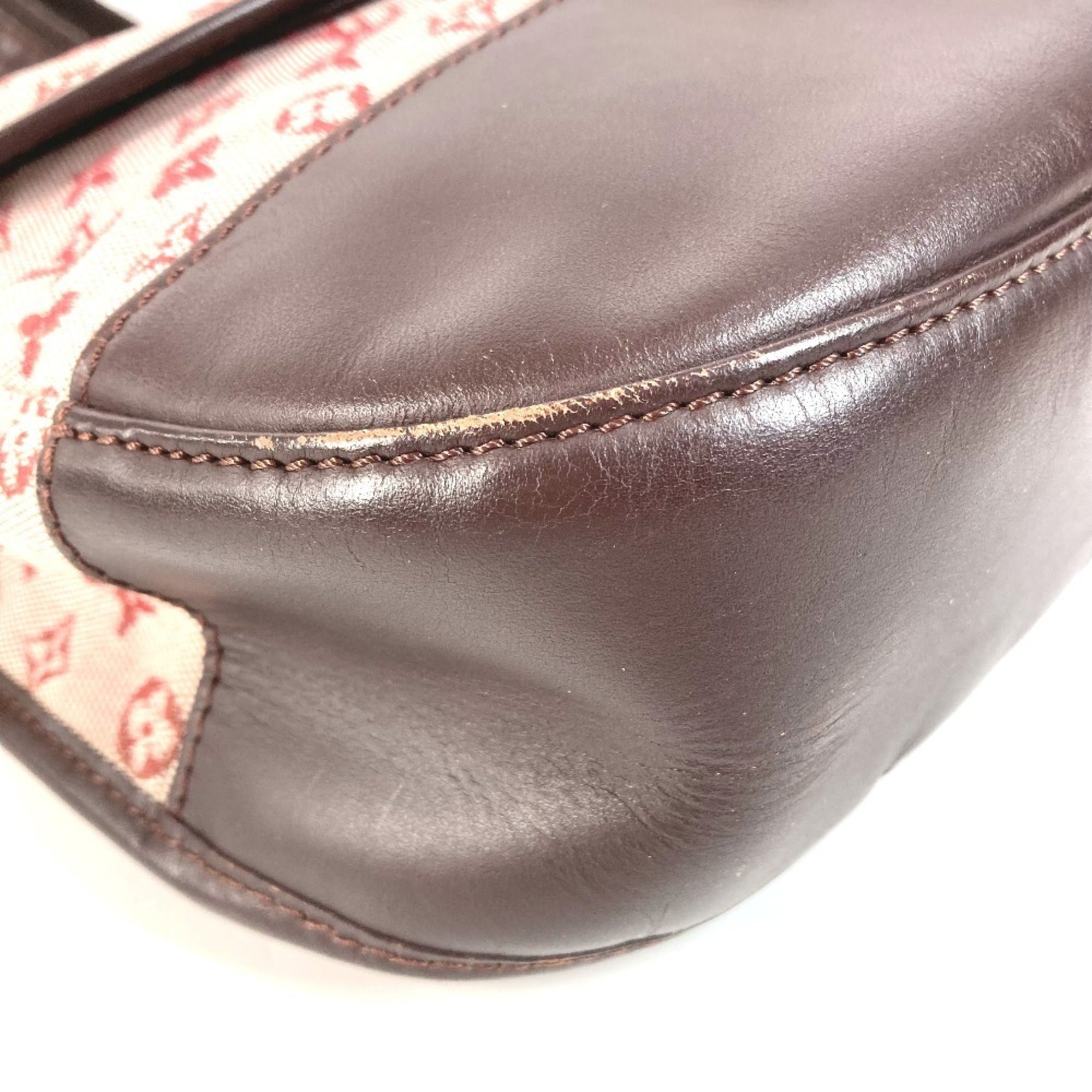 Louis Vuitton Cherry Red Color Monogram Mini Pochette Shoulder Bag (Pre-Owned)