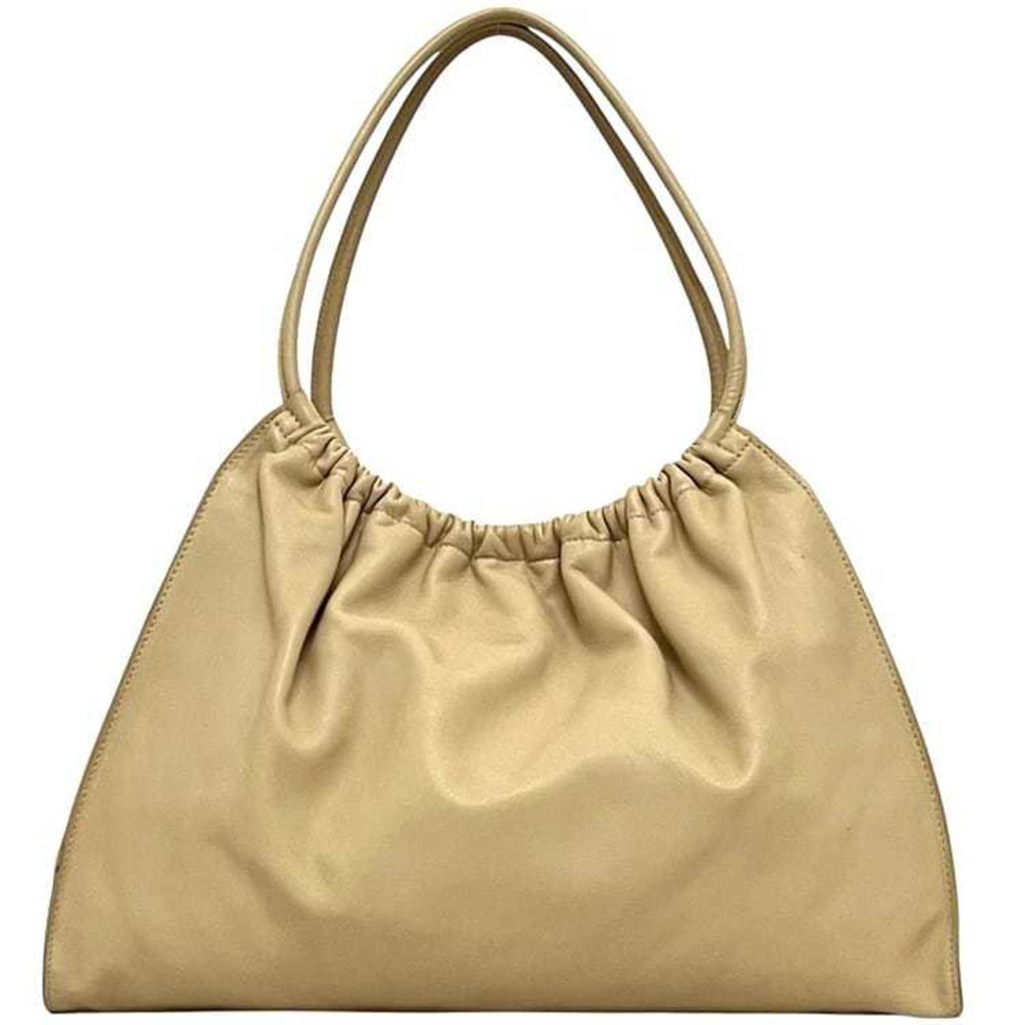 Gucci Beige Leather Tote Bag (Pre-Owned)