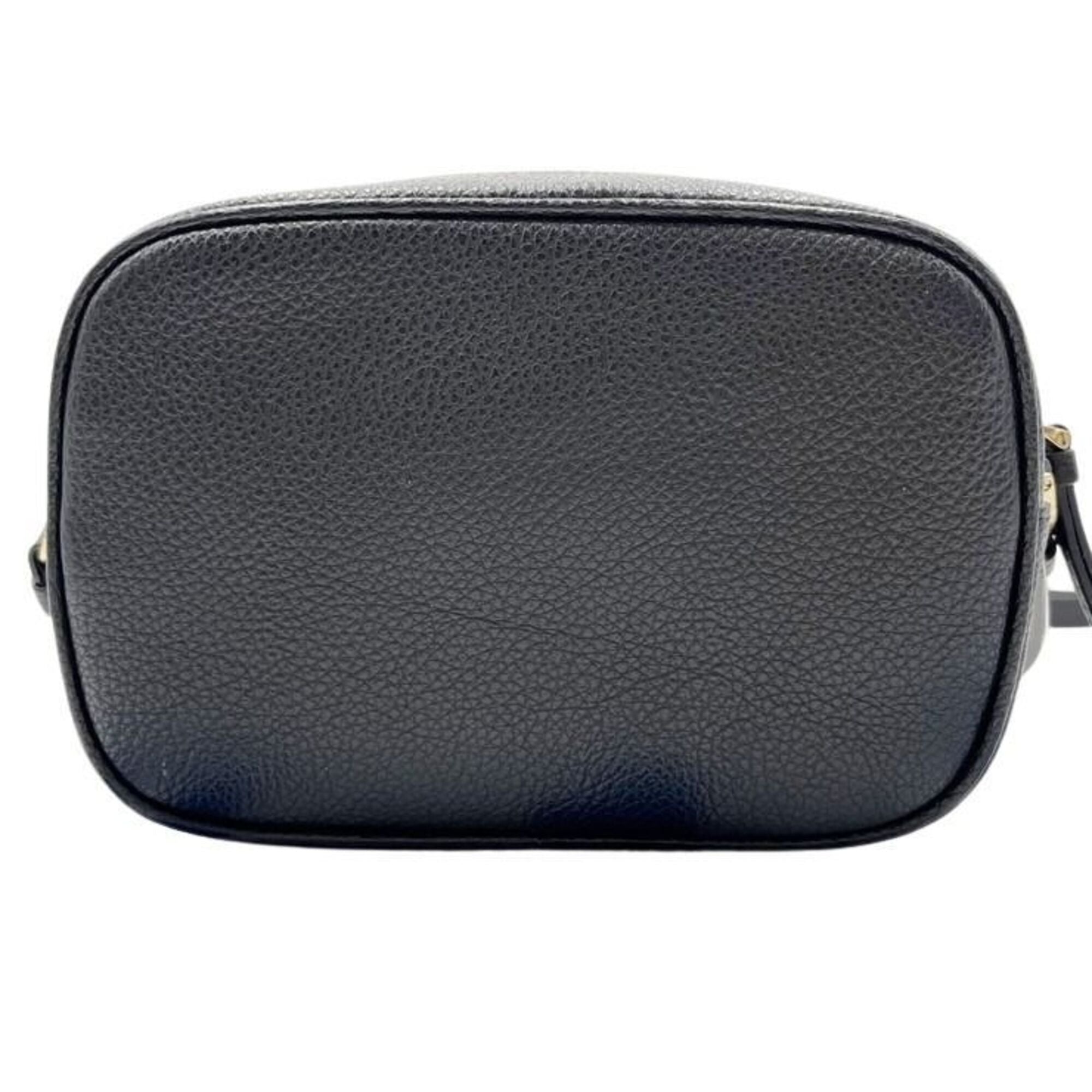 Salvatore Ferragamo Black Leather Shoulder Bag (Pre-Owned)