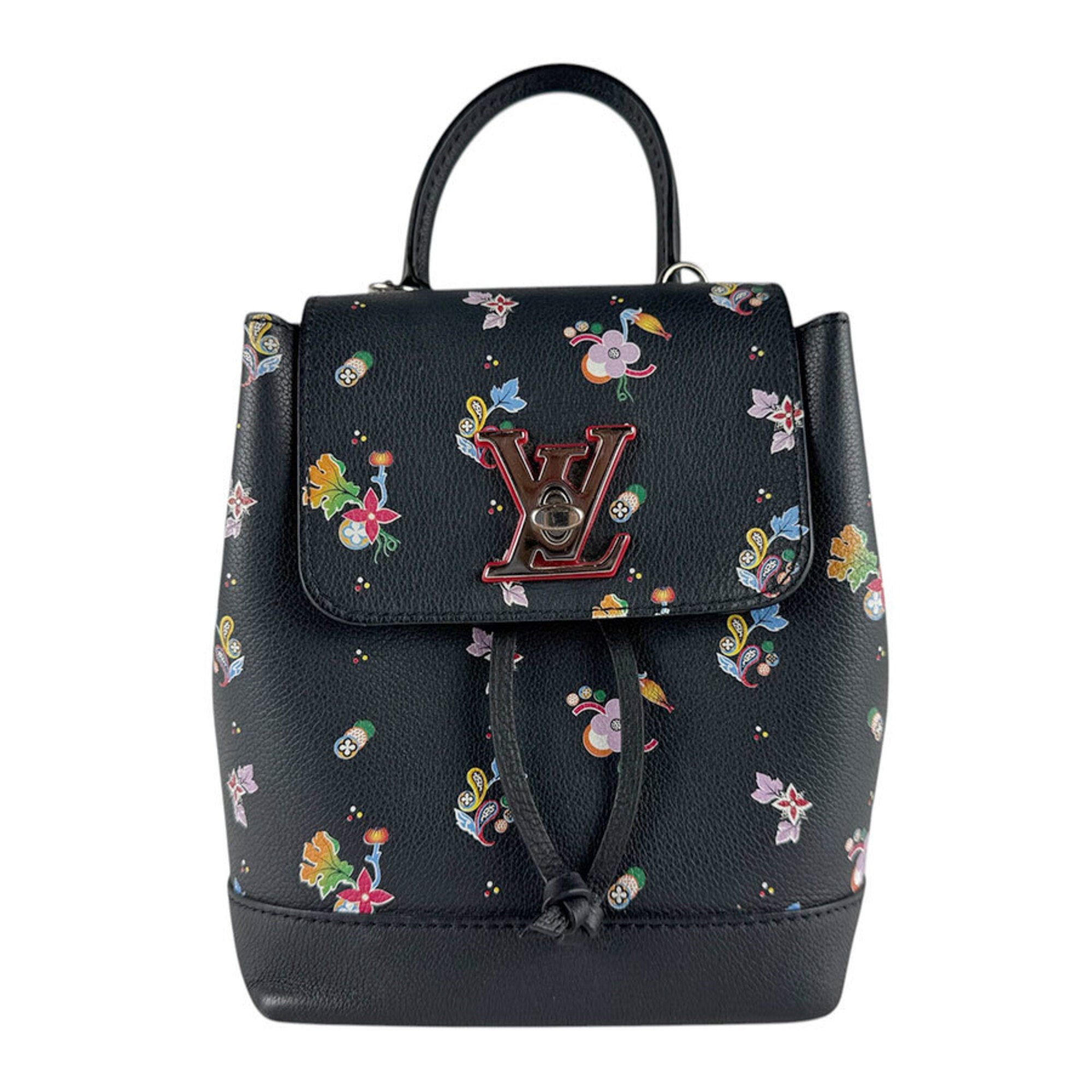 Louis Vuitton Black Multi-Color Leather Backpack (Pre-Owned)