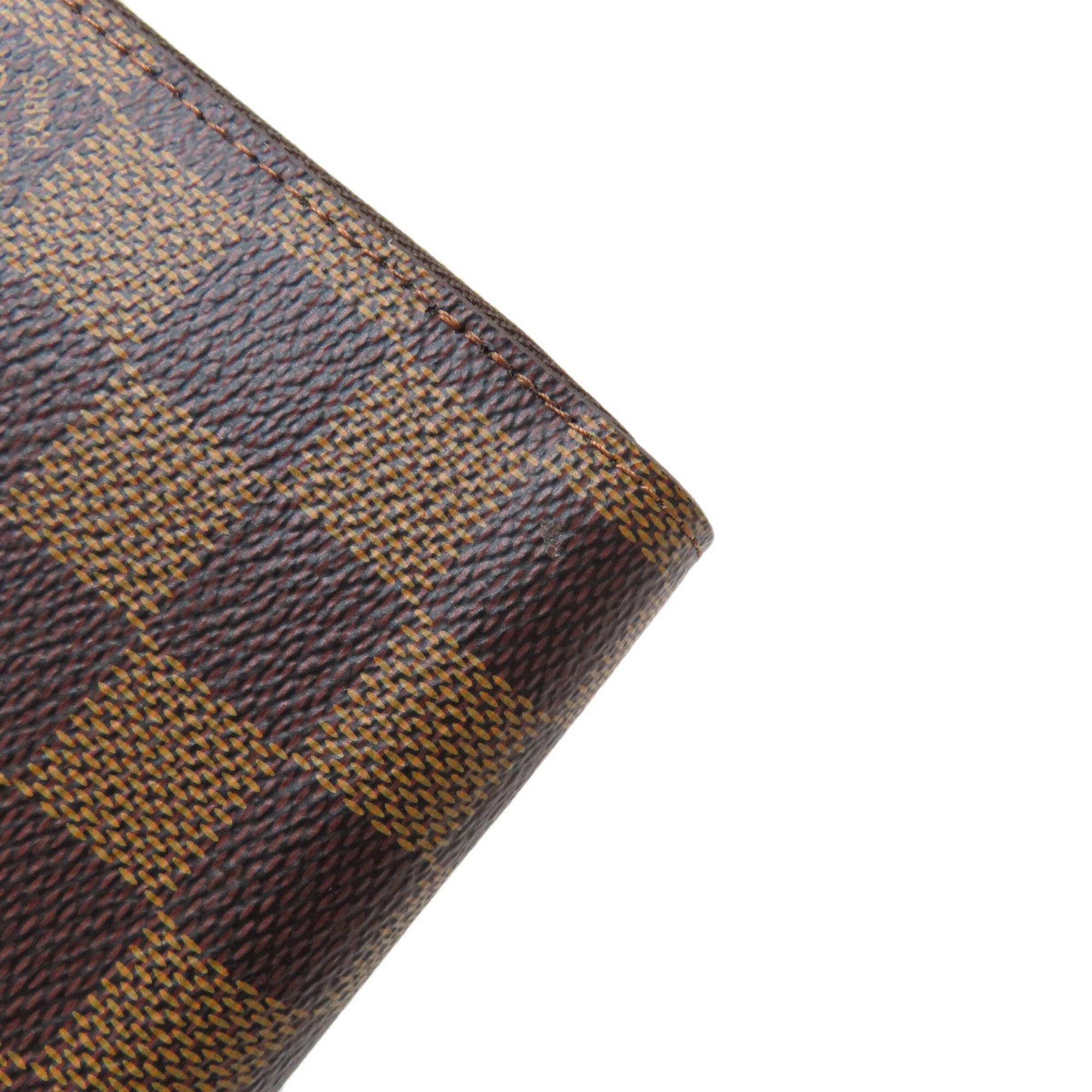 Louis Vuitton Damier Damier Canvas Ebene Damier Canvas Long Wallet (Bi-Fold) (Pre-Owned)