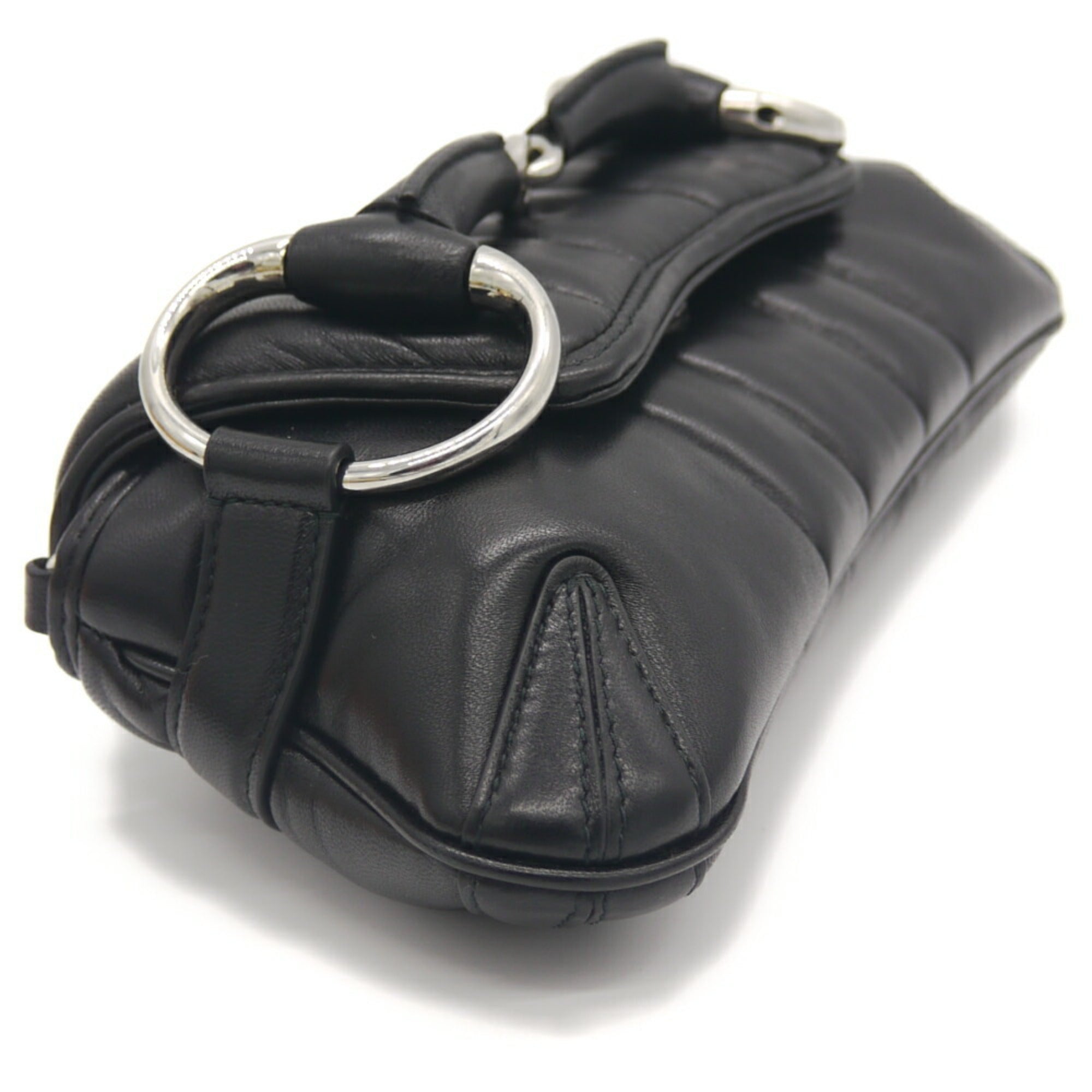 Gucci Black Leather Shoulder Bag (Pre-Owned)