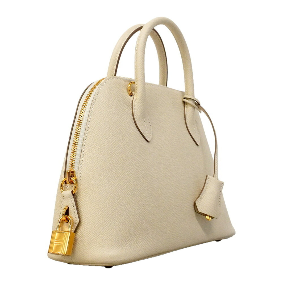 Hermes White Leather Handbag (Pre-Owned)