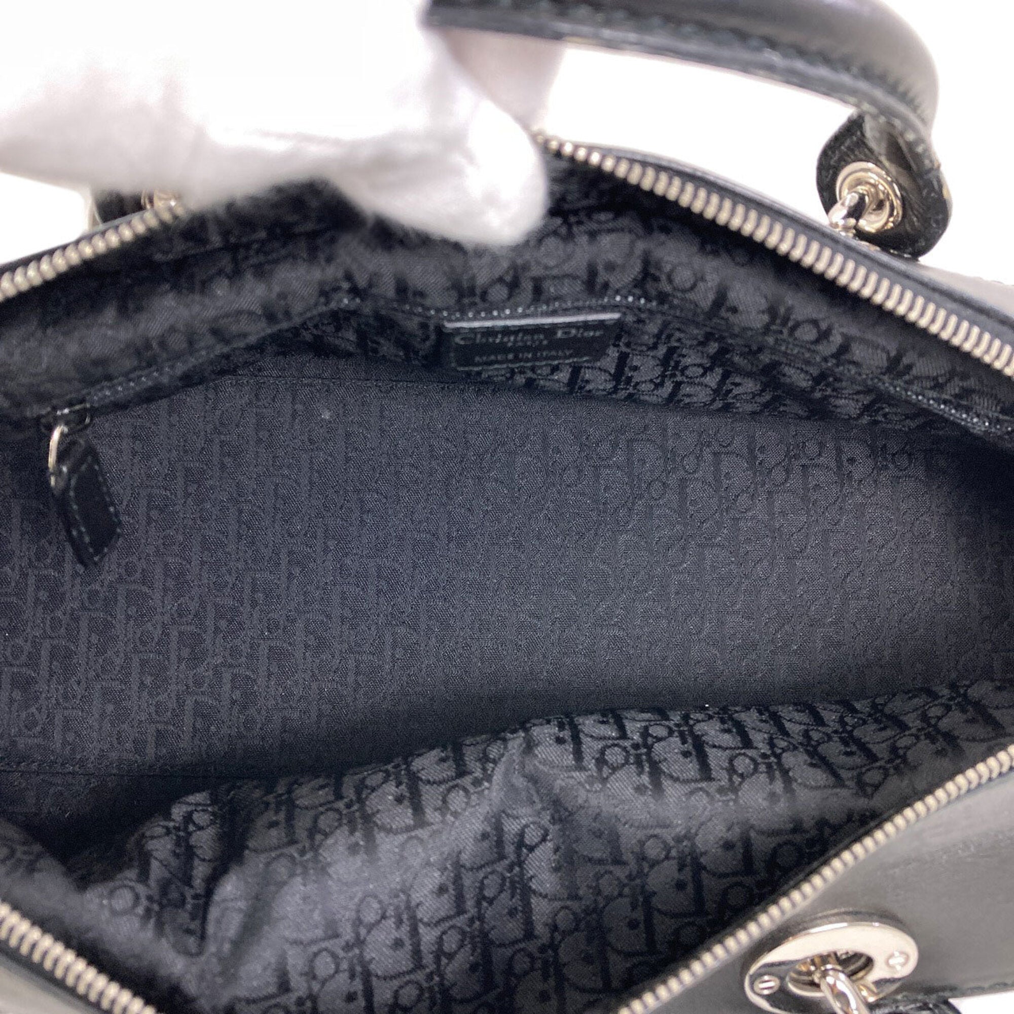 Christian Dior Black Leather Handbag (Pre-Owned)