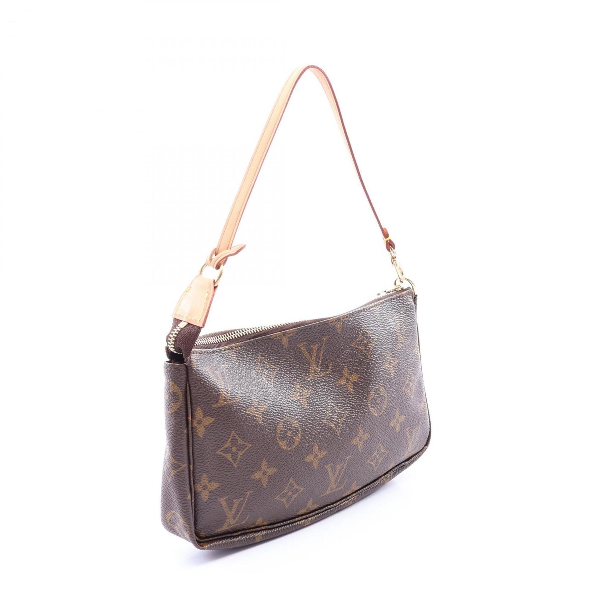 Louis Vuitton Brown Coated Canvas Leather Handbag (Pre-Owned)